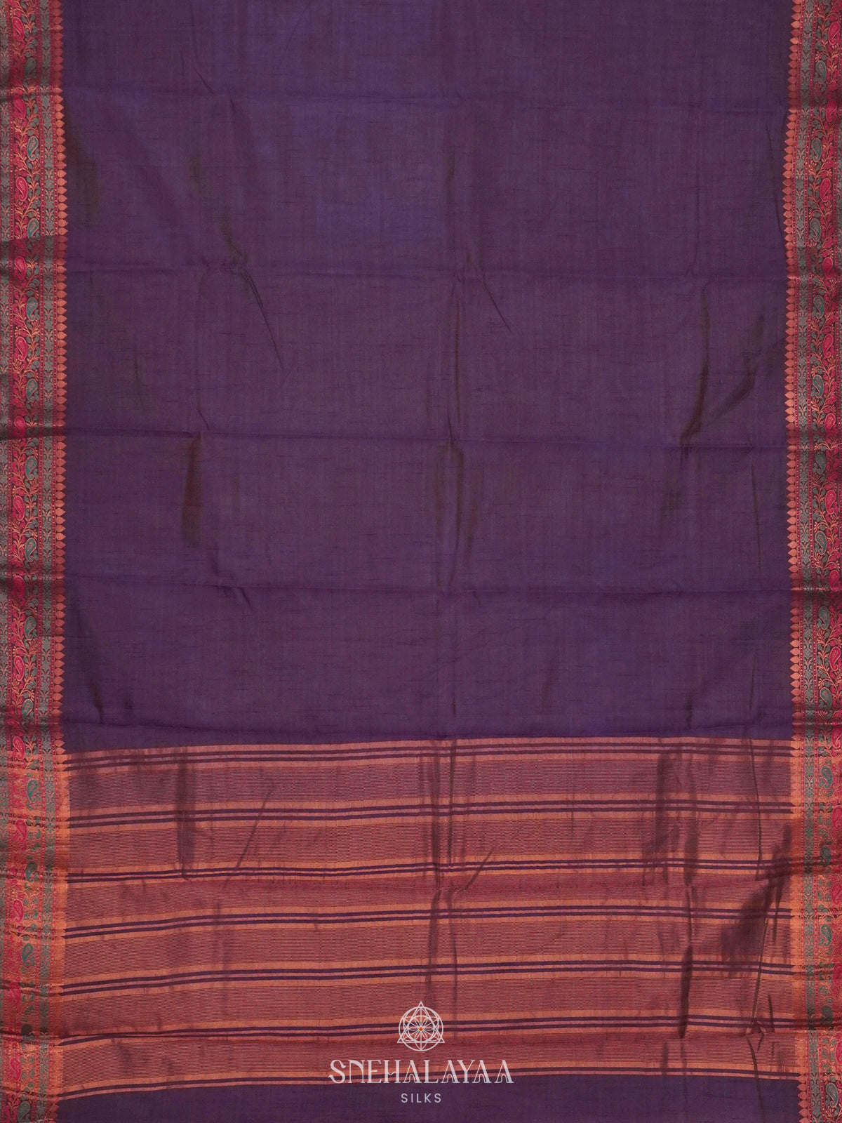 Purple Raw Silk Saree