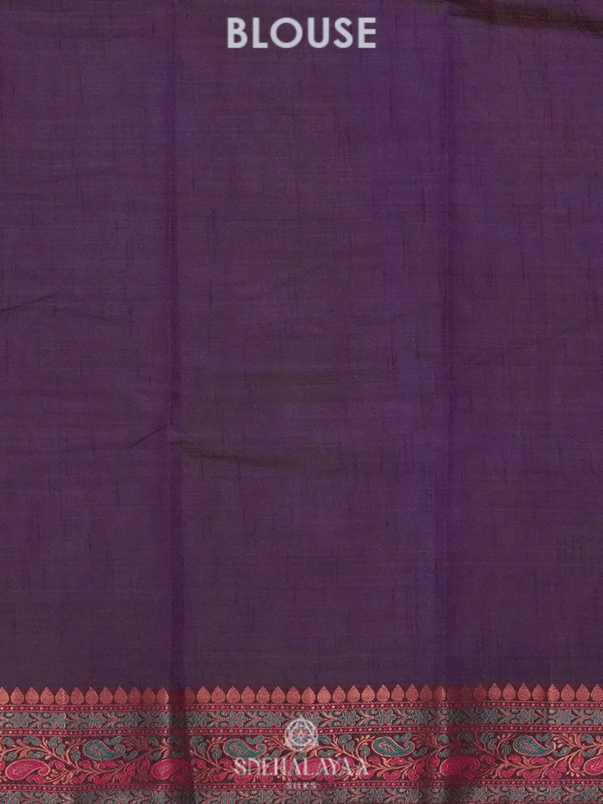 Purple Raw Silk Saree