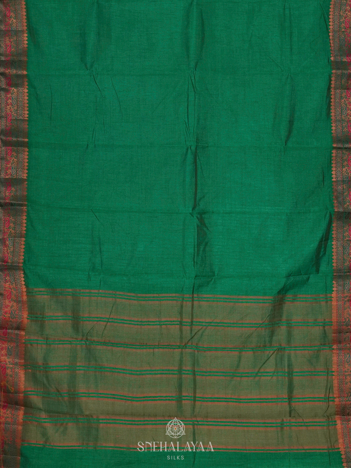 Green Raw Silk Saree