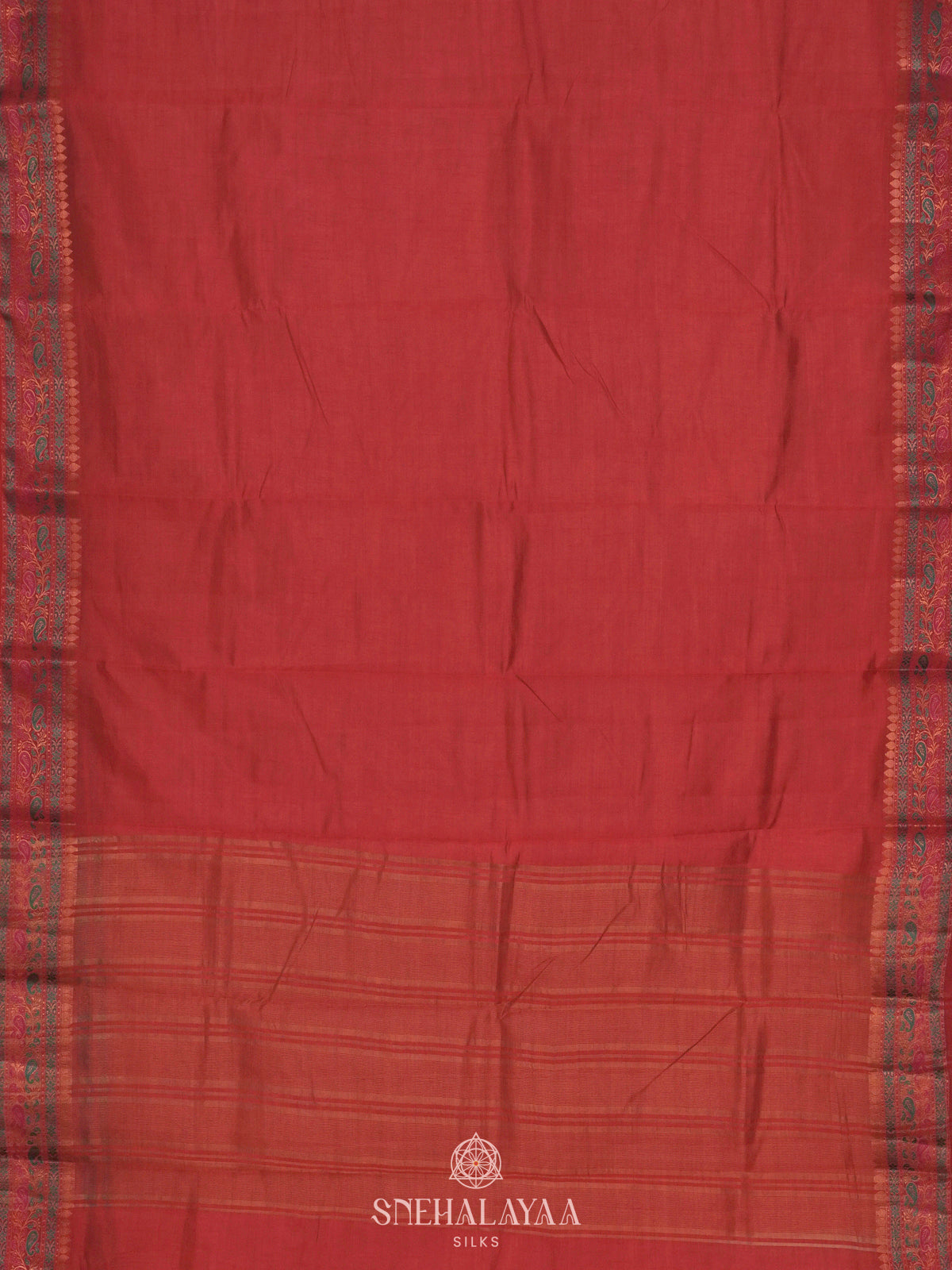 Maroon Raw Silk Saree