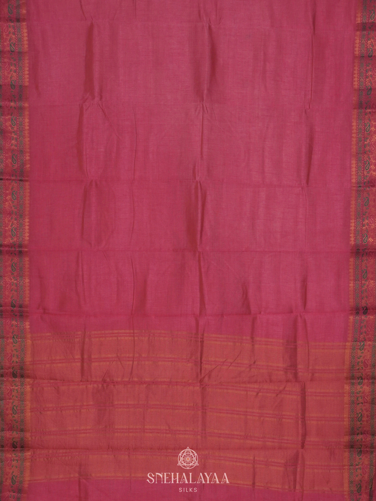 Pink Raw Silk Saree