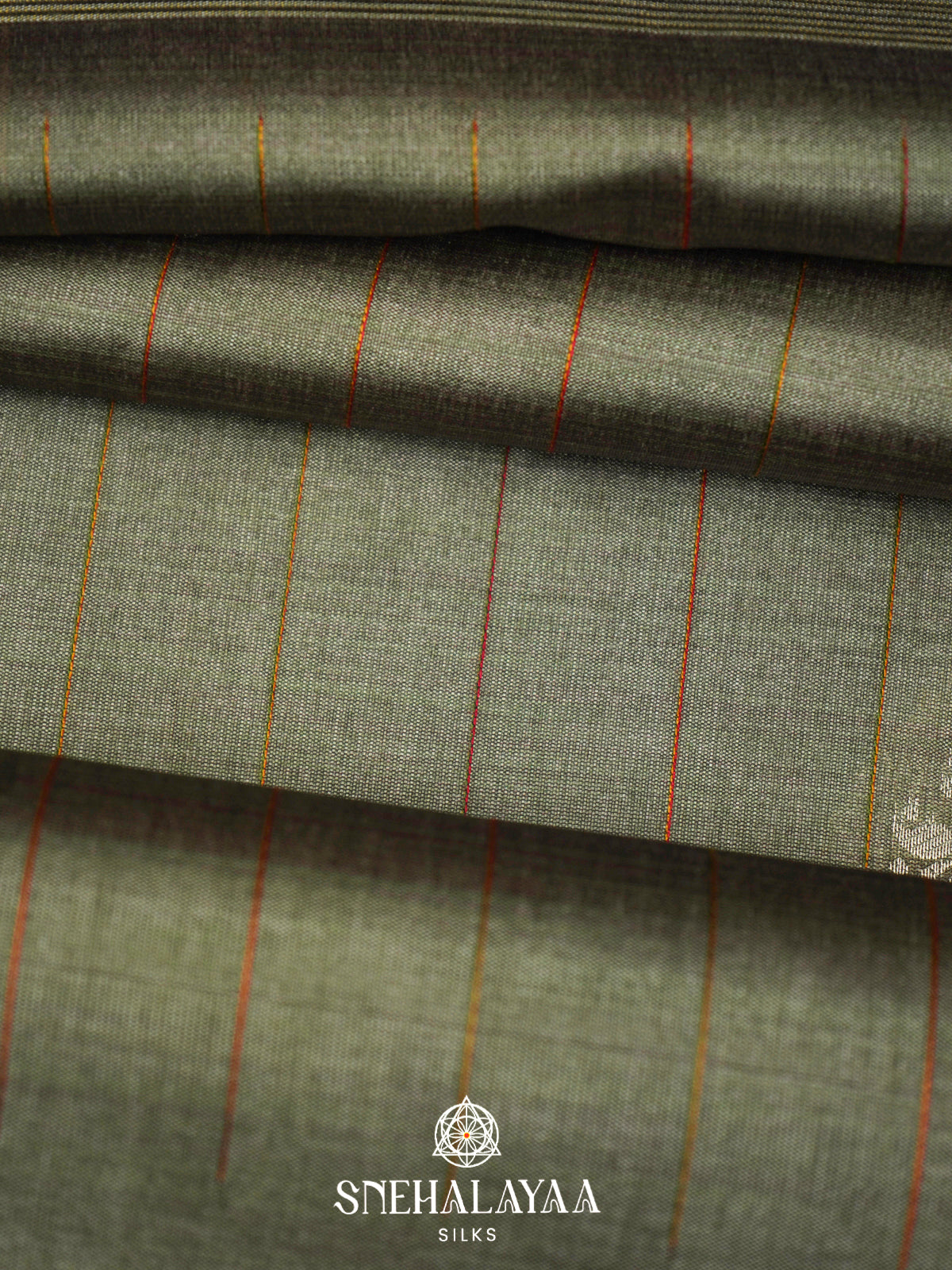 Olive Green Jute Saree