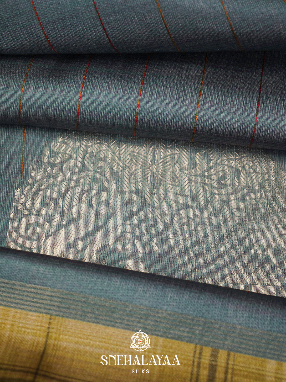 Grey Jute Saree