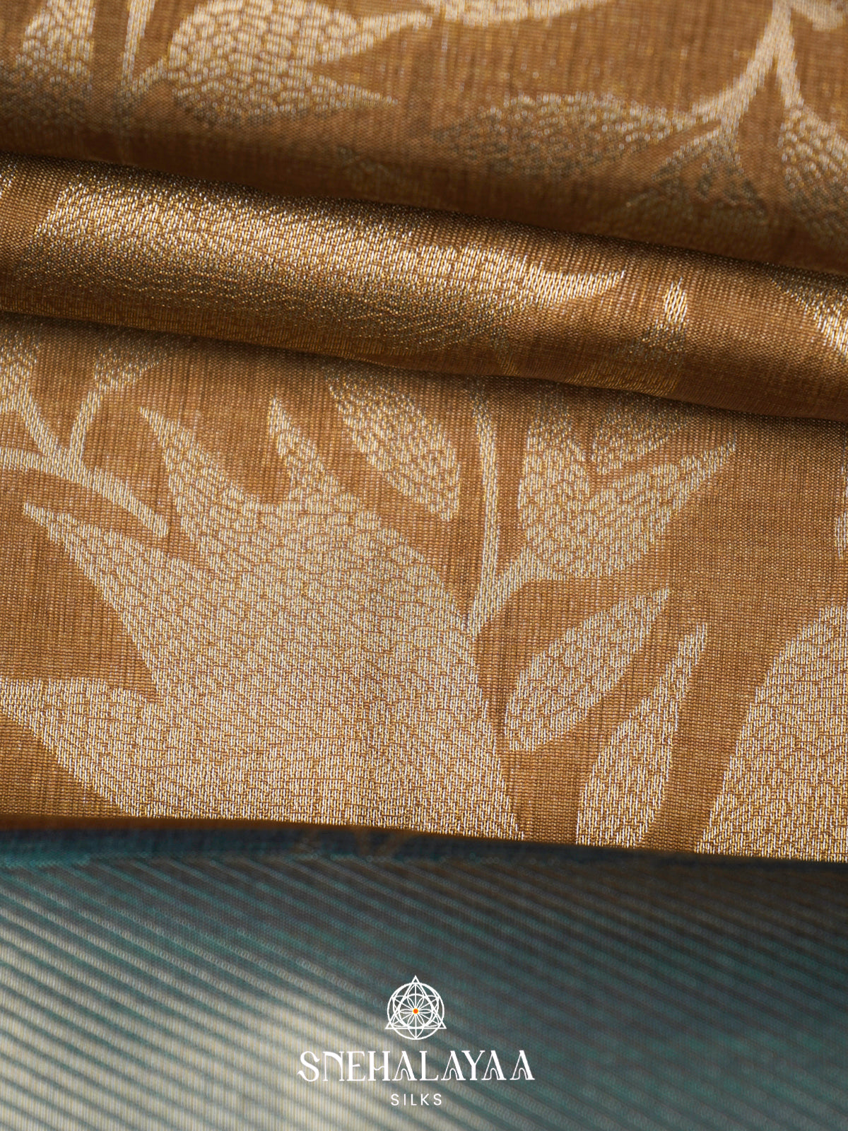 Honey Gold Jute Saree
