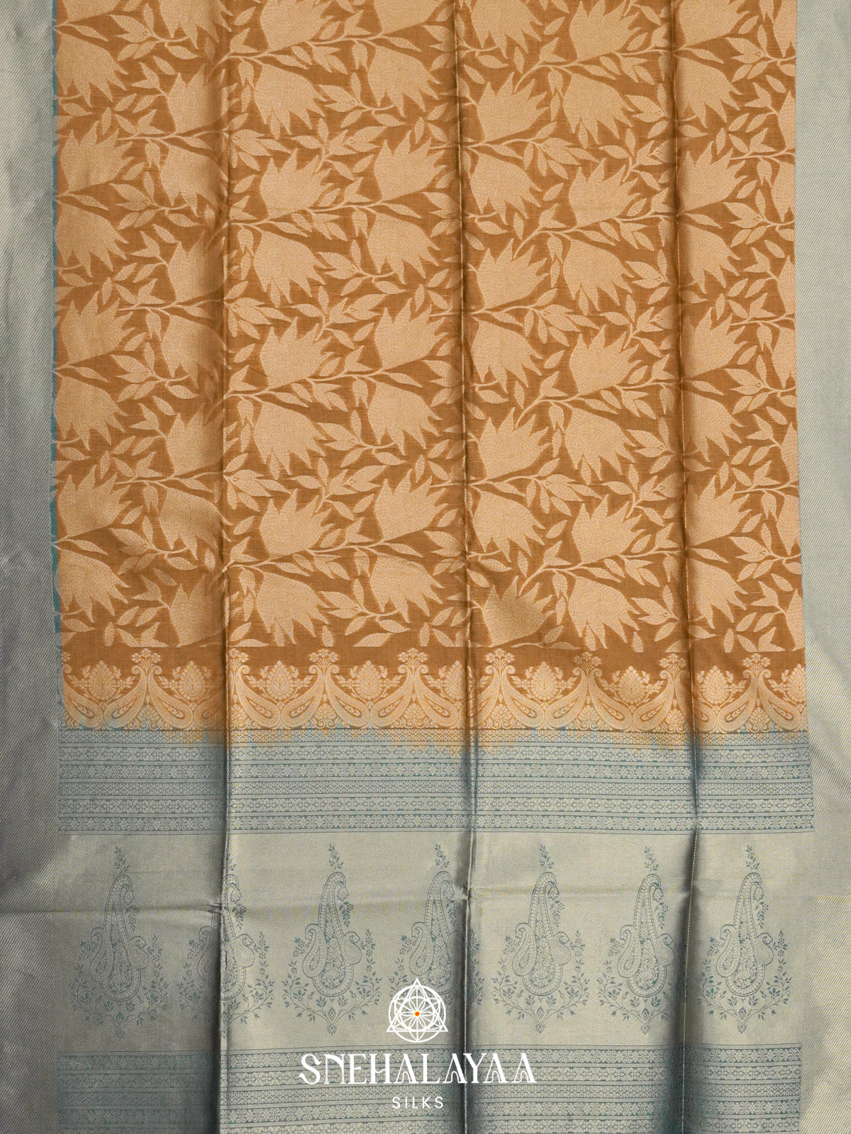 Honey Gold Jute Saree
