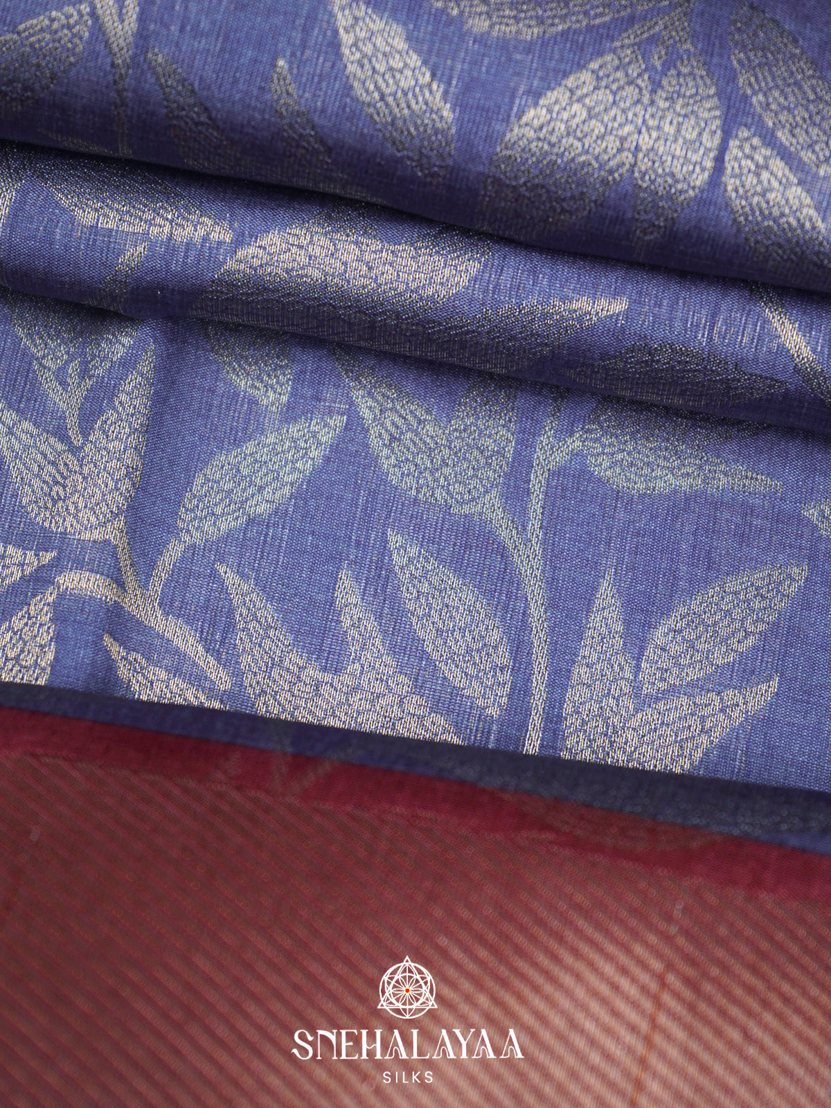 Ink Blue Jute Saree