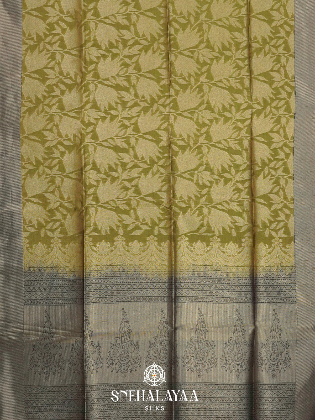 Mahendi Green Jute Saree