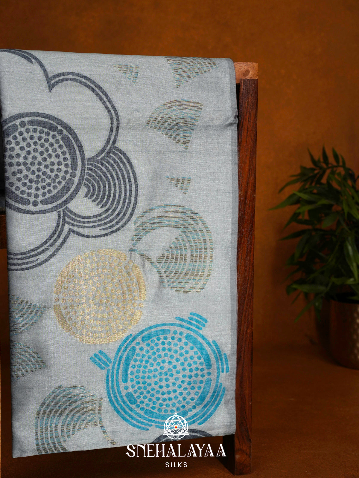 Blue Jute Saree