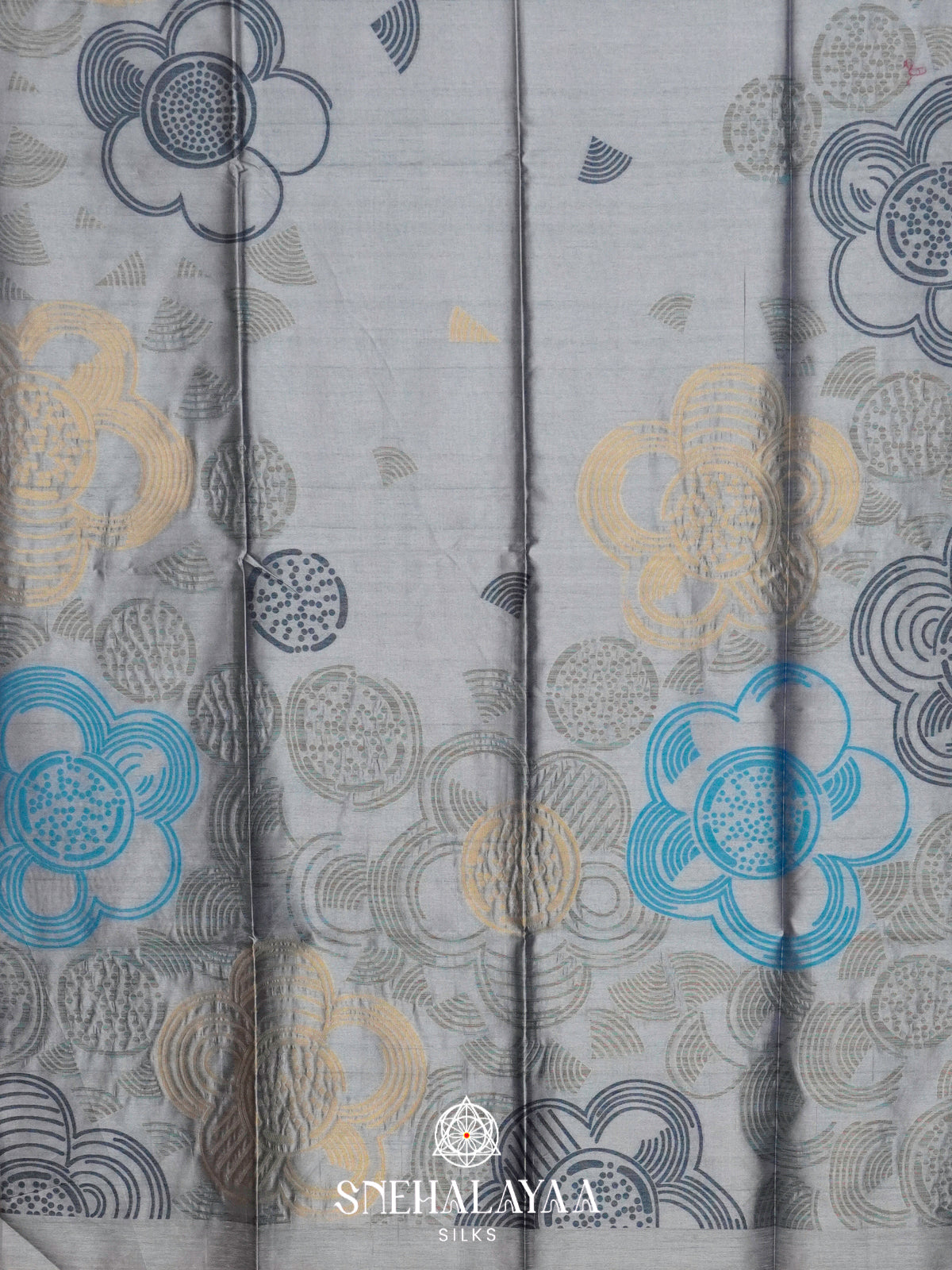 Blue Jute Saree