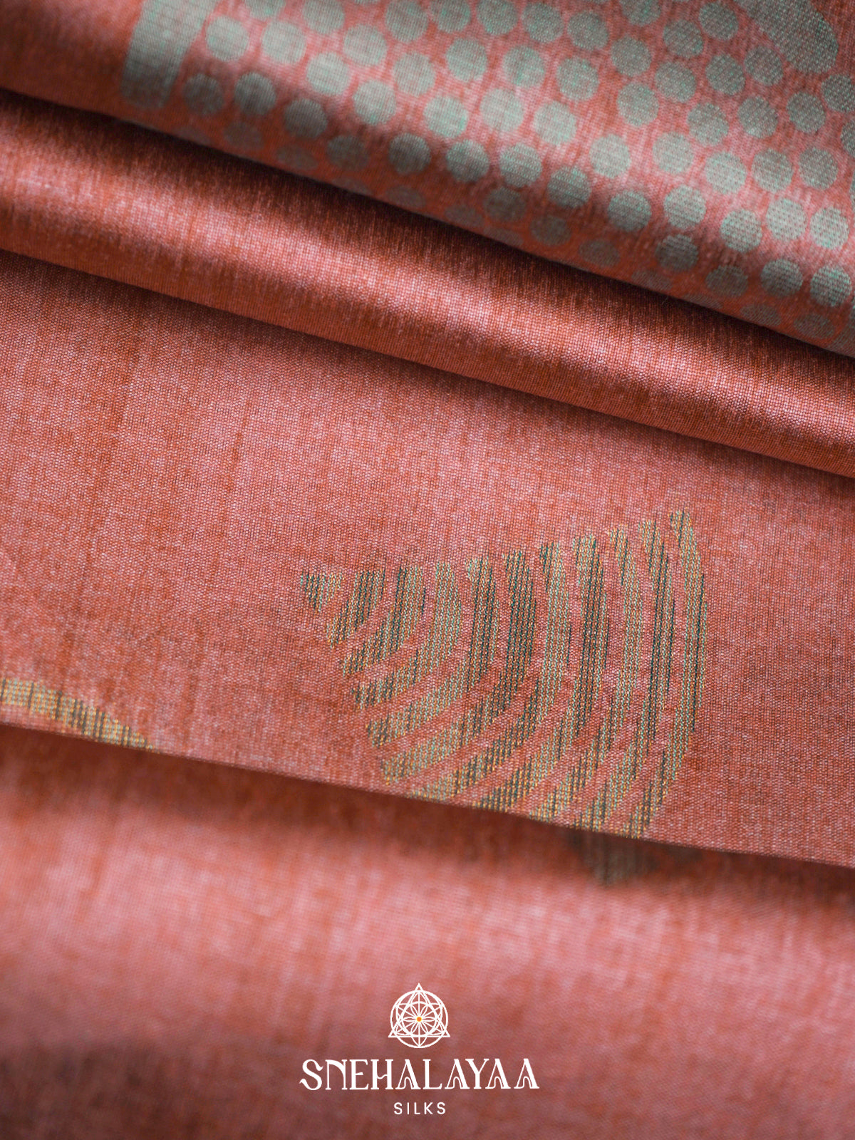 Peach Jute Saree