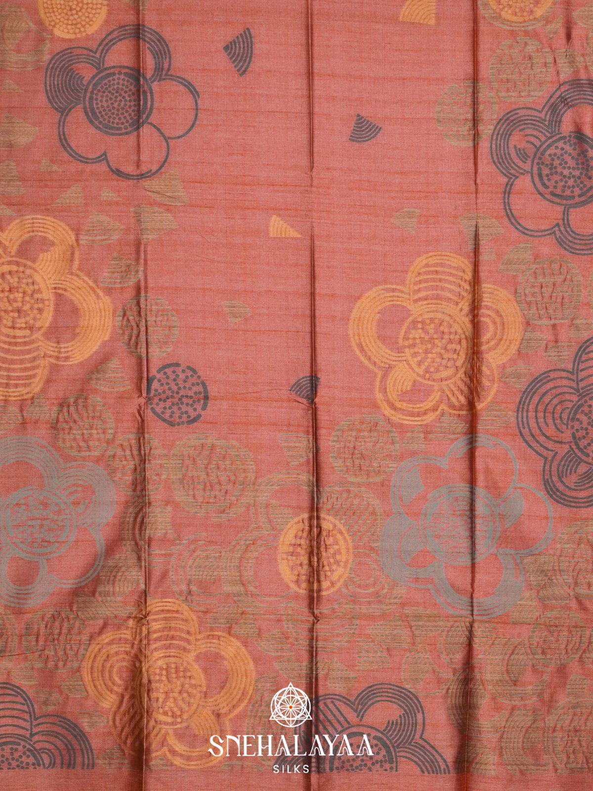 Peach Jute Saree