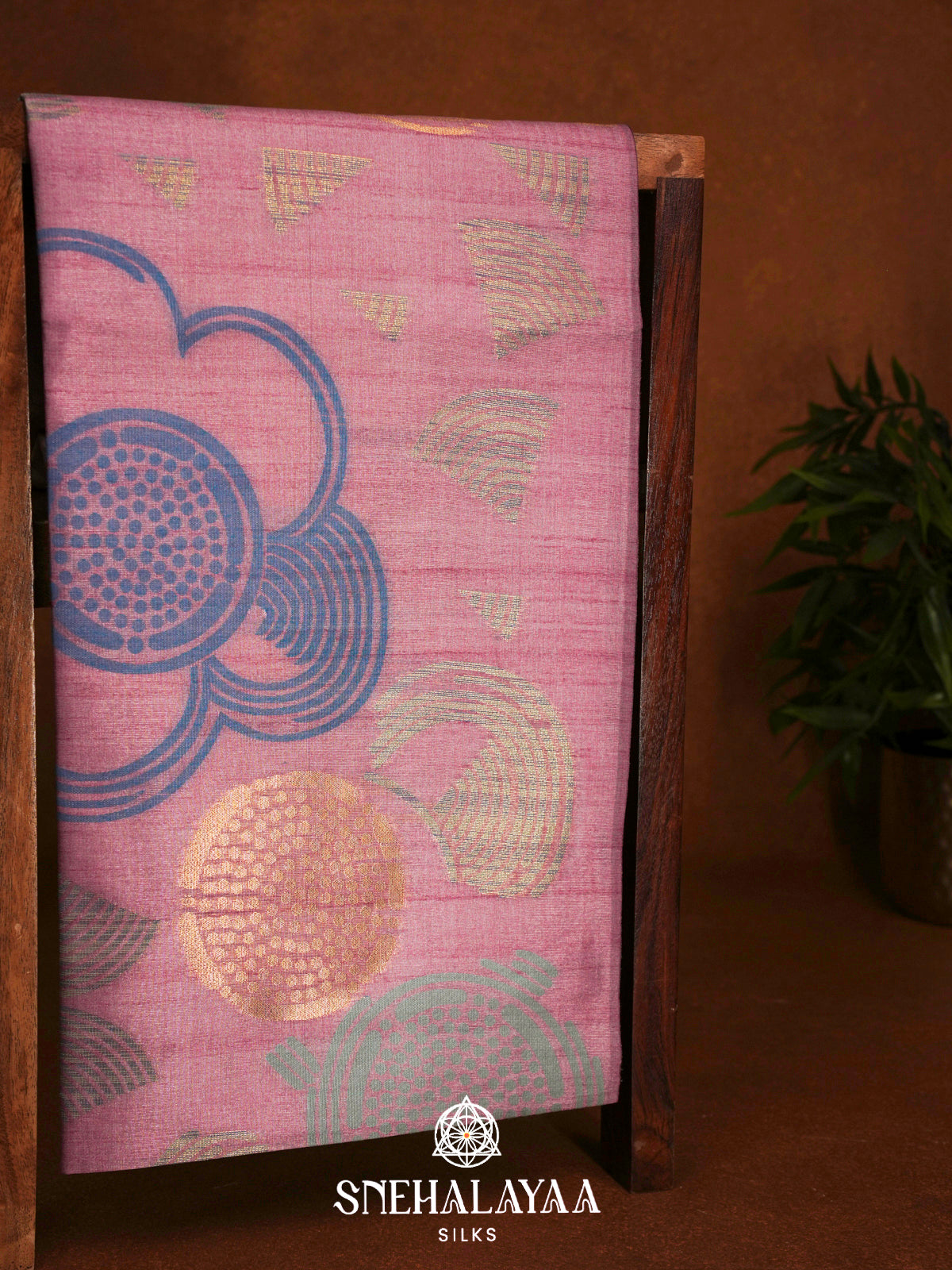 Pink Jute Saree
