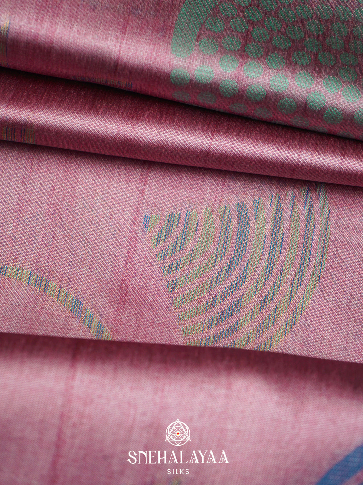 Pink Jute Saree