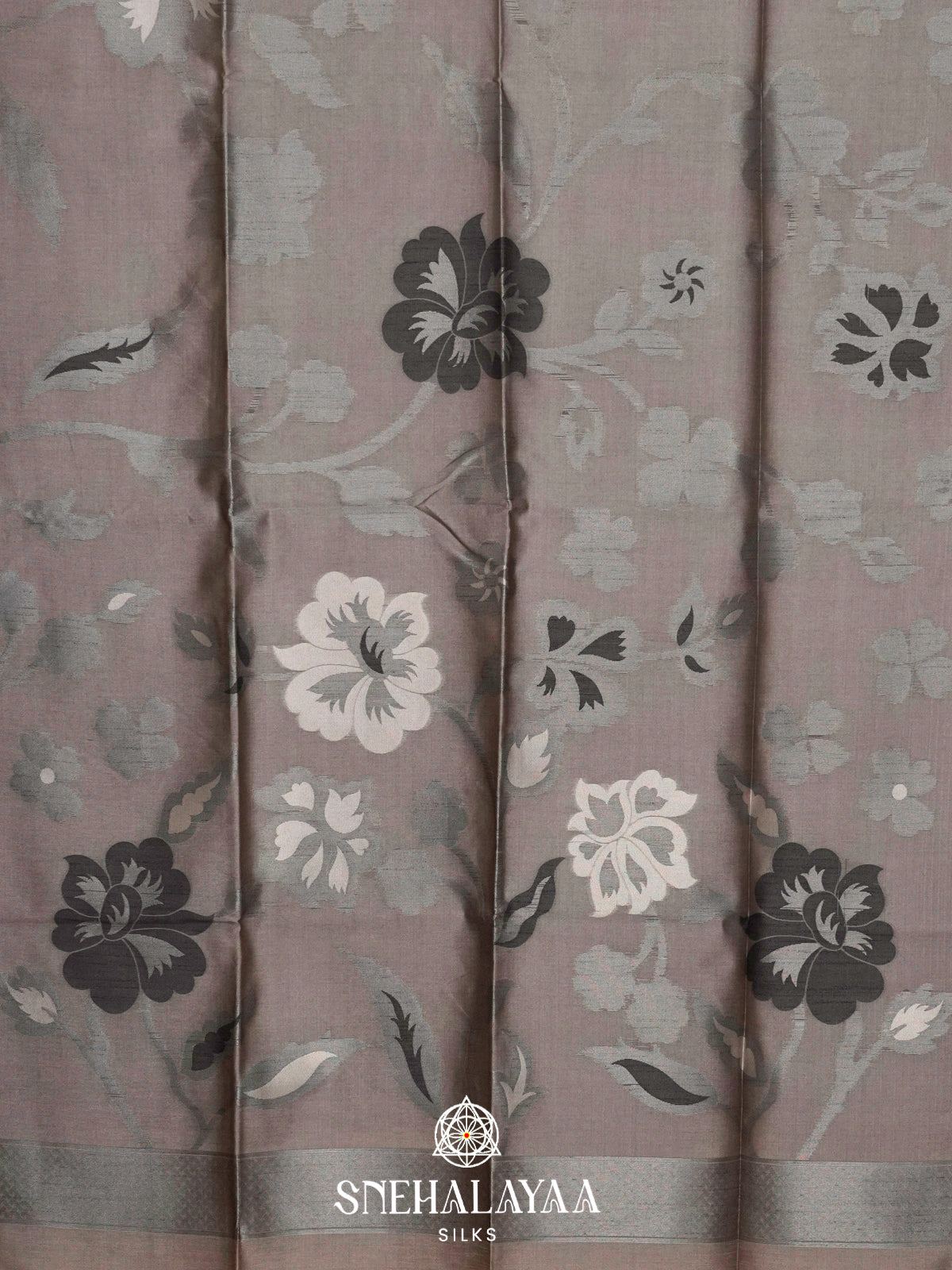 Grey Jute Saree