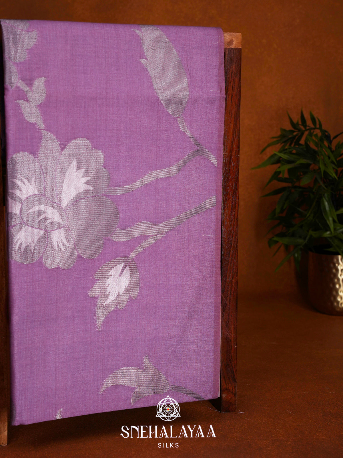 Lavender Jute Saree