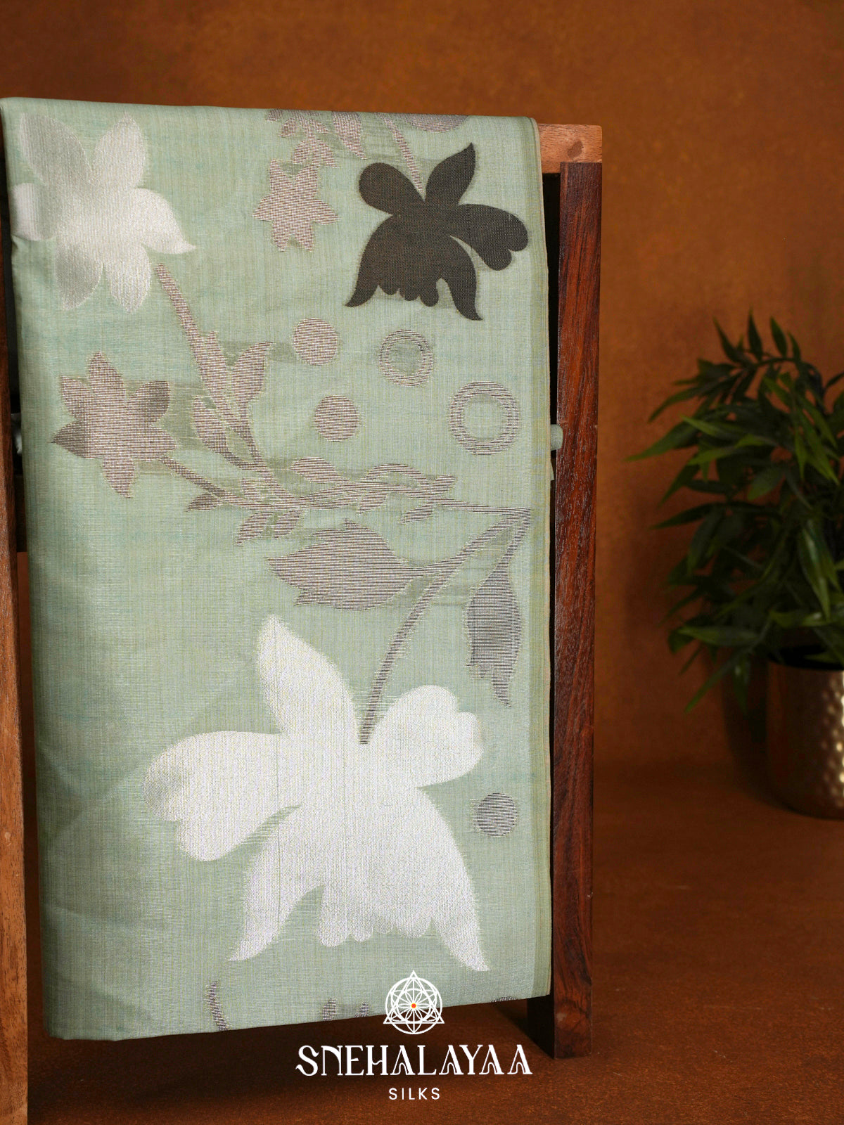 Mint Green Jute Saree