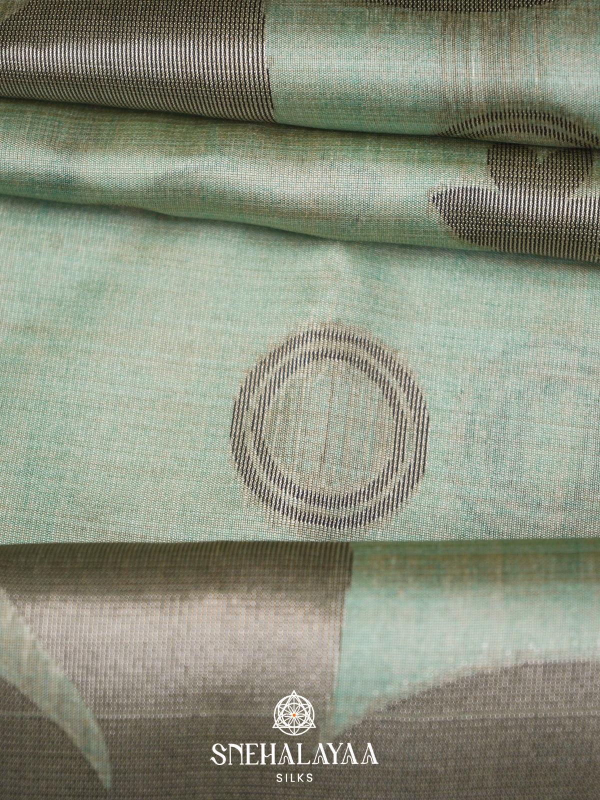 Mint Green Jute Saree