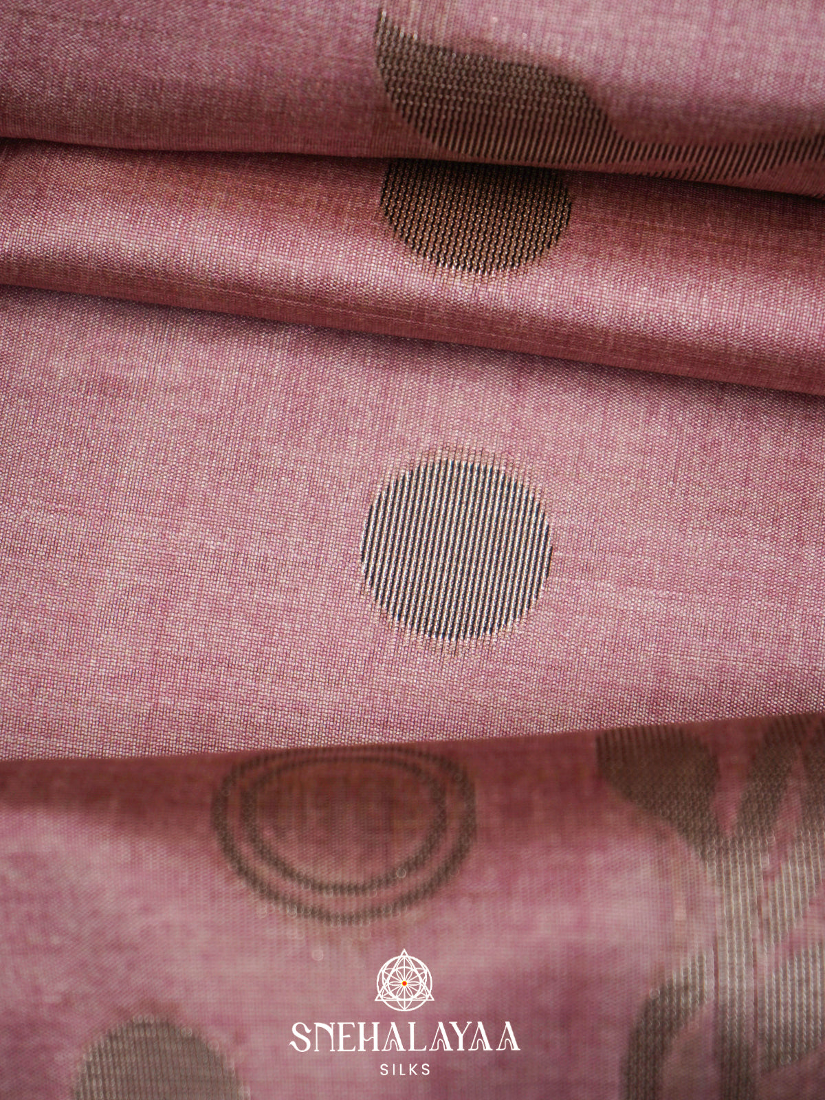 Dusty Rose Jute Saree