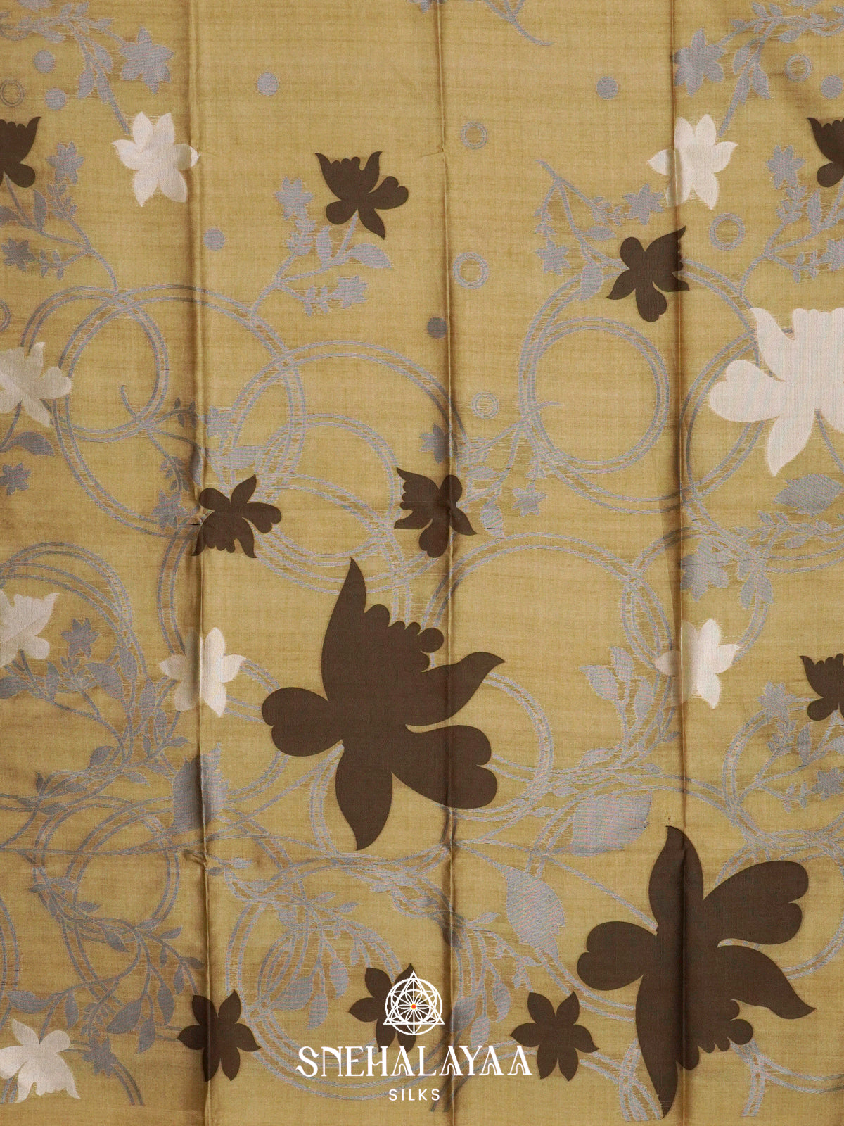 Pale Yellow Jute Saree