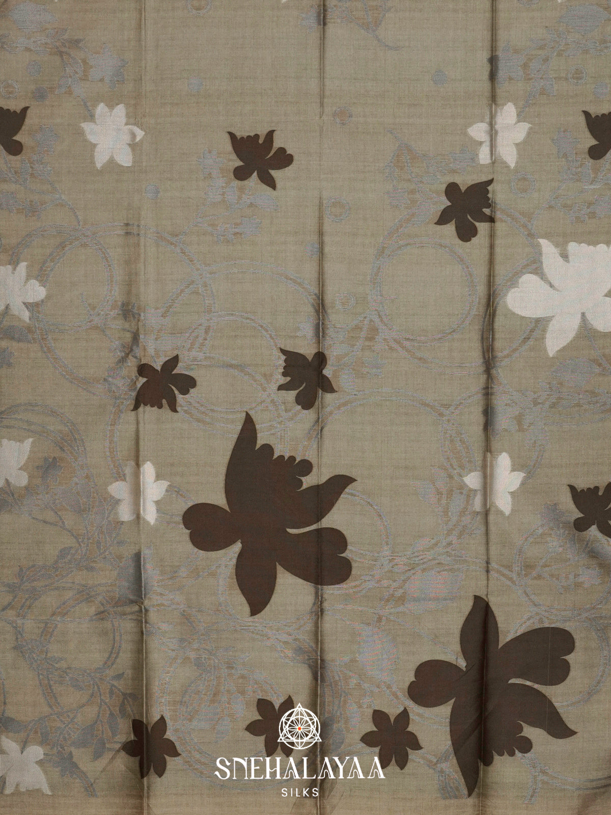 Sage Green Jute Saree