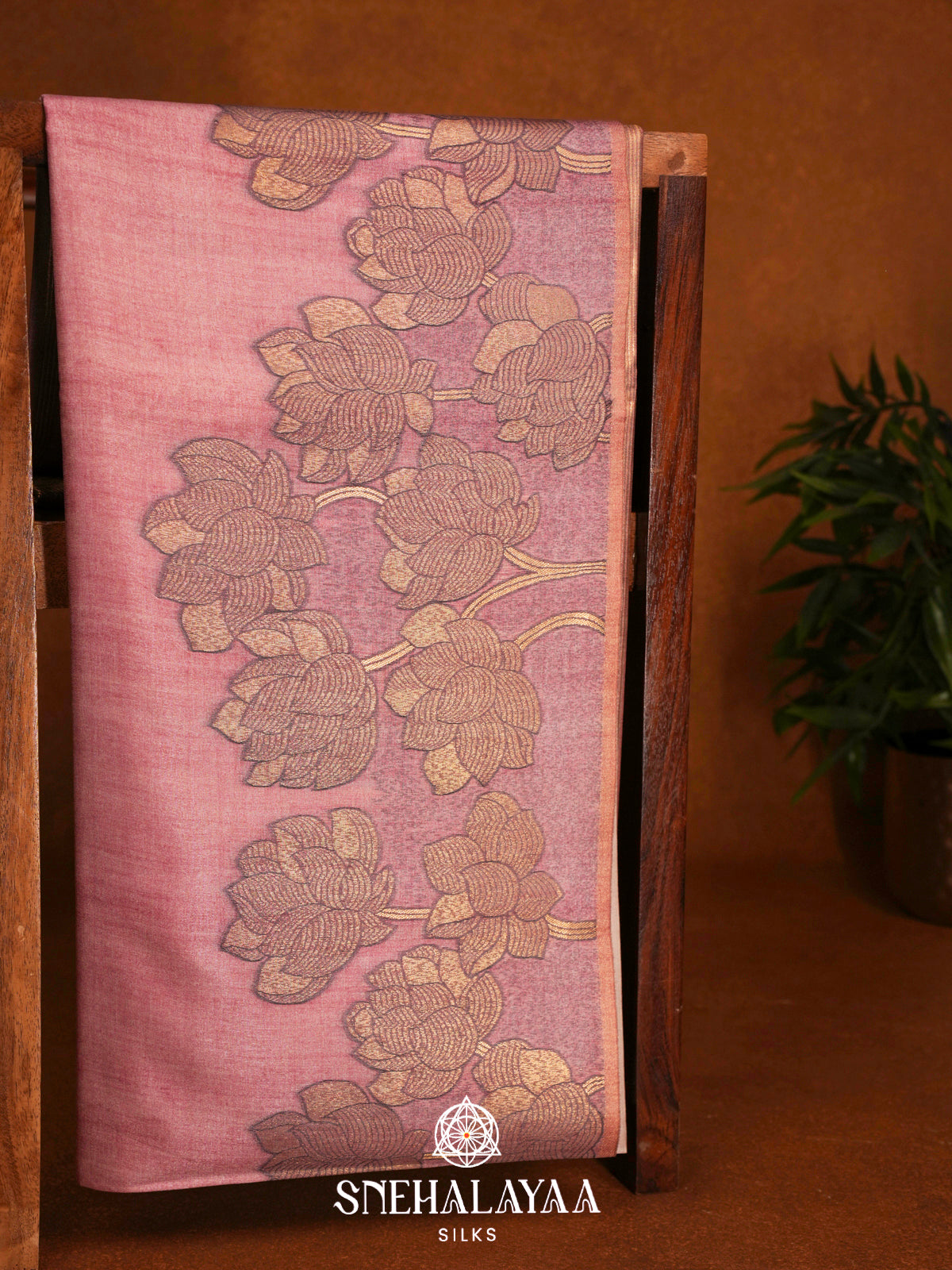 Pink Jute Saree