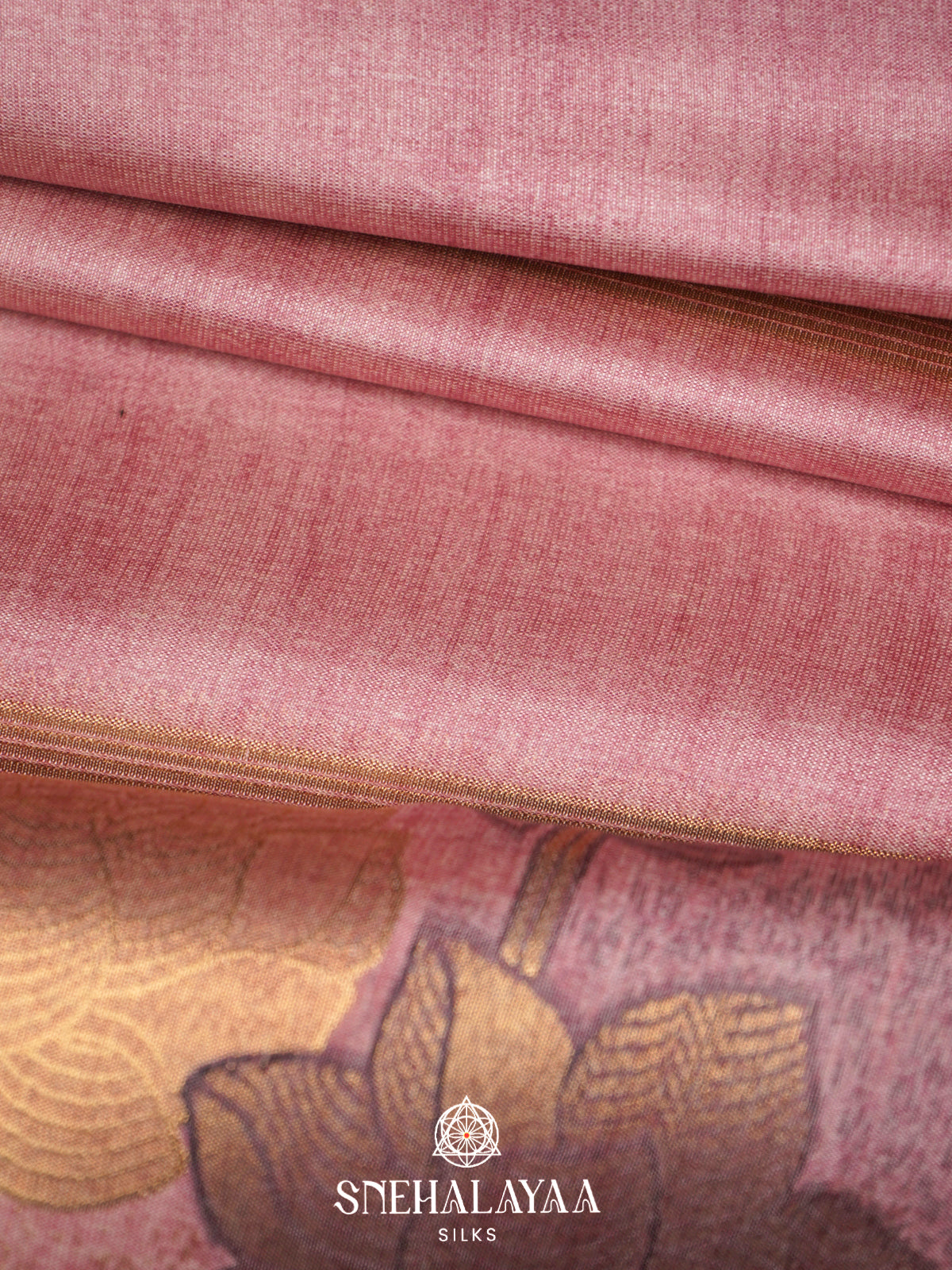 Pink Jute Saree