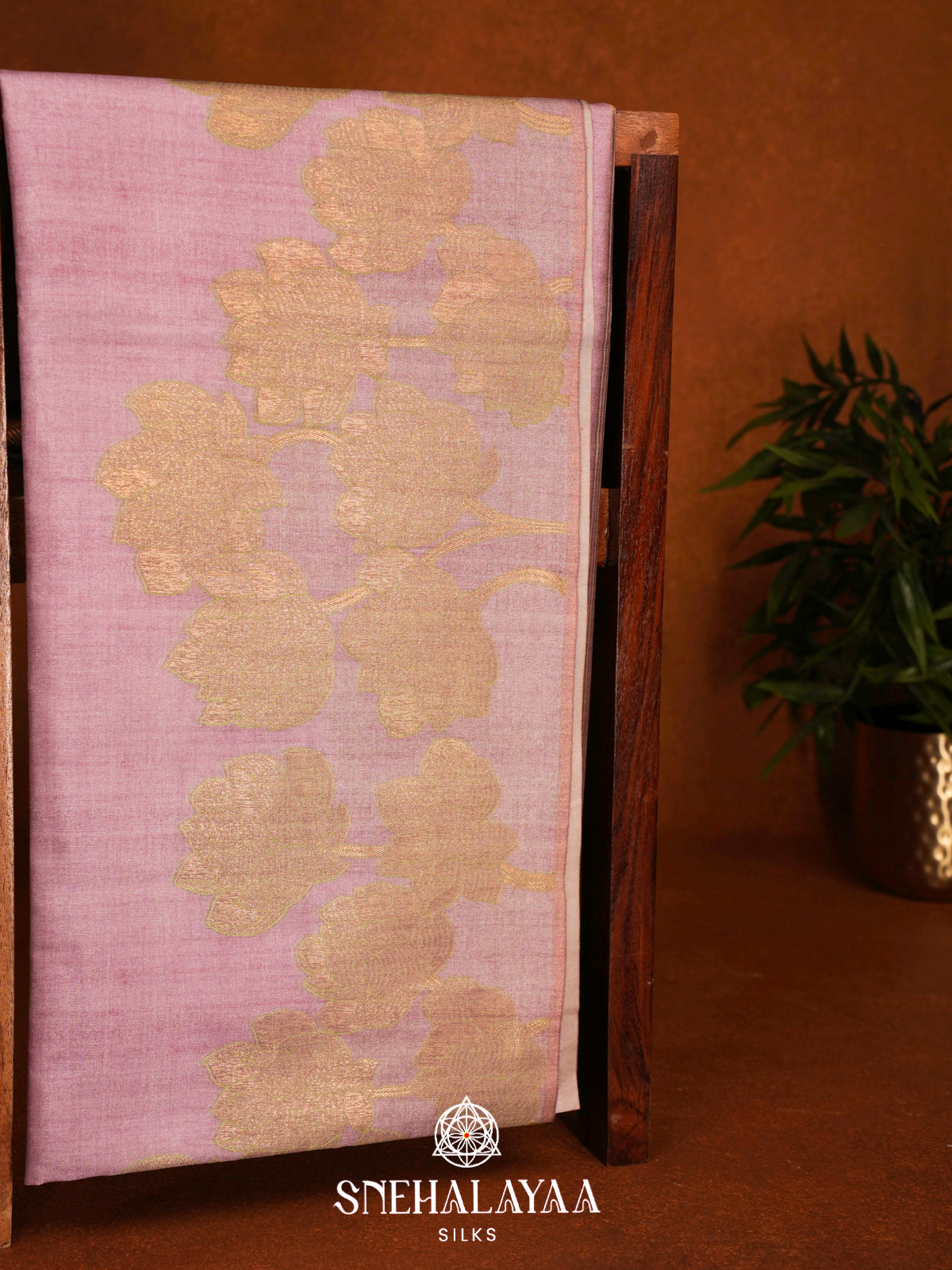 Pink Jute Saree