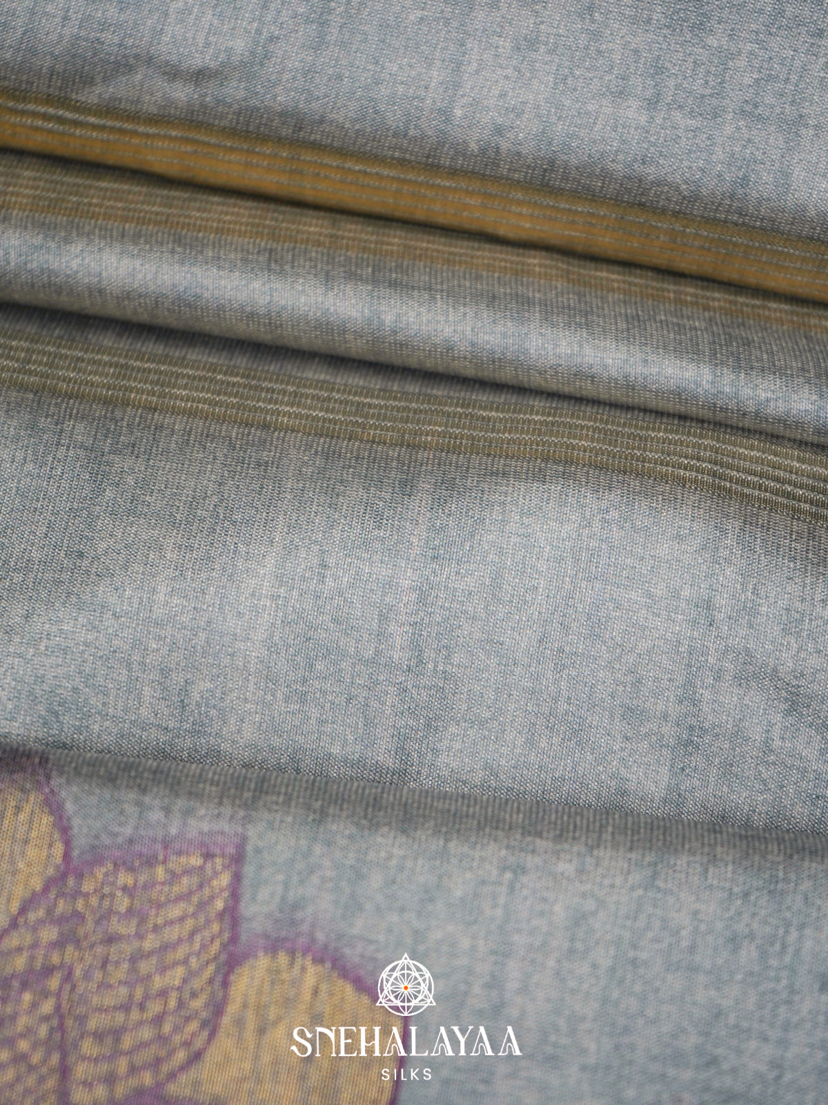 Grey Jute Saree