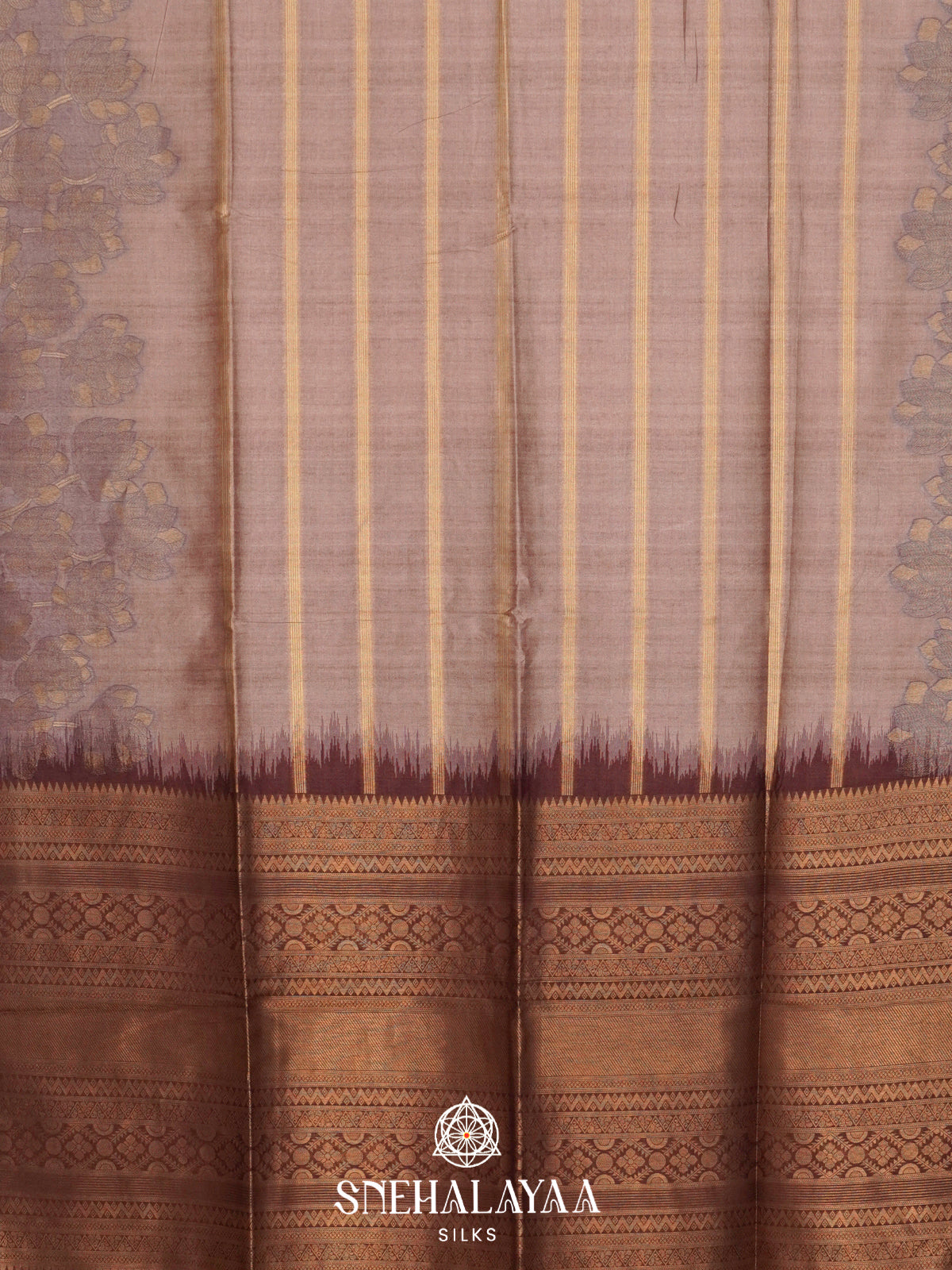 Mauve Jute Saree