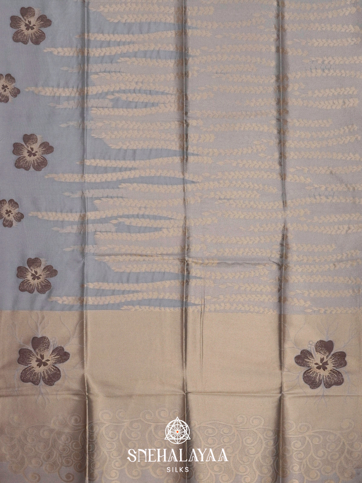 Grey Jute Saree