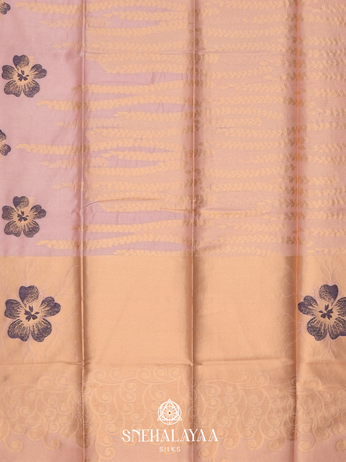 Peach Jute Saree