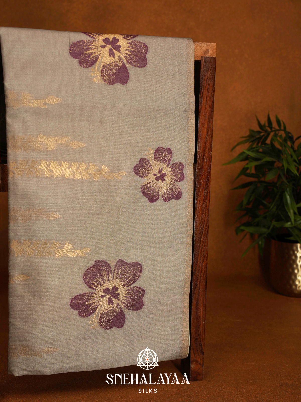 Biege Jute Saree