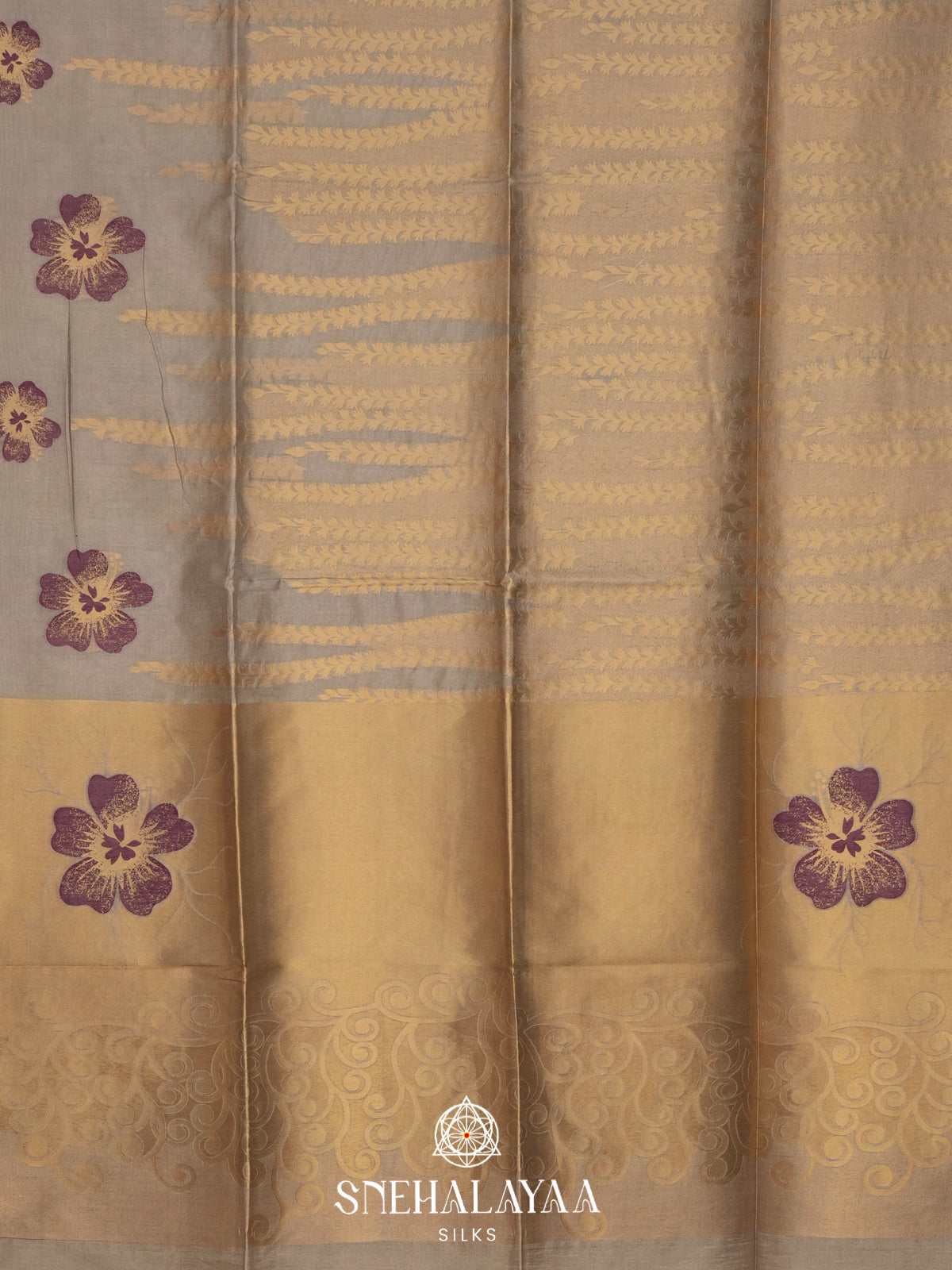 Biege Jute Saree