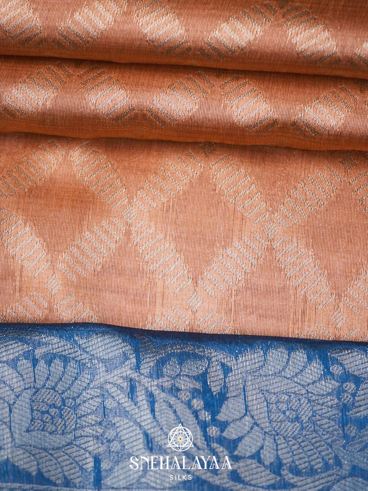 Peach Jute Saree