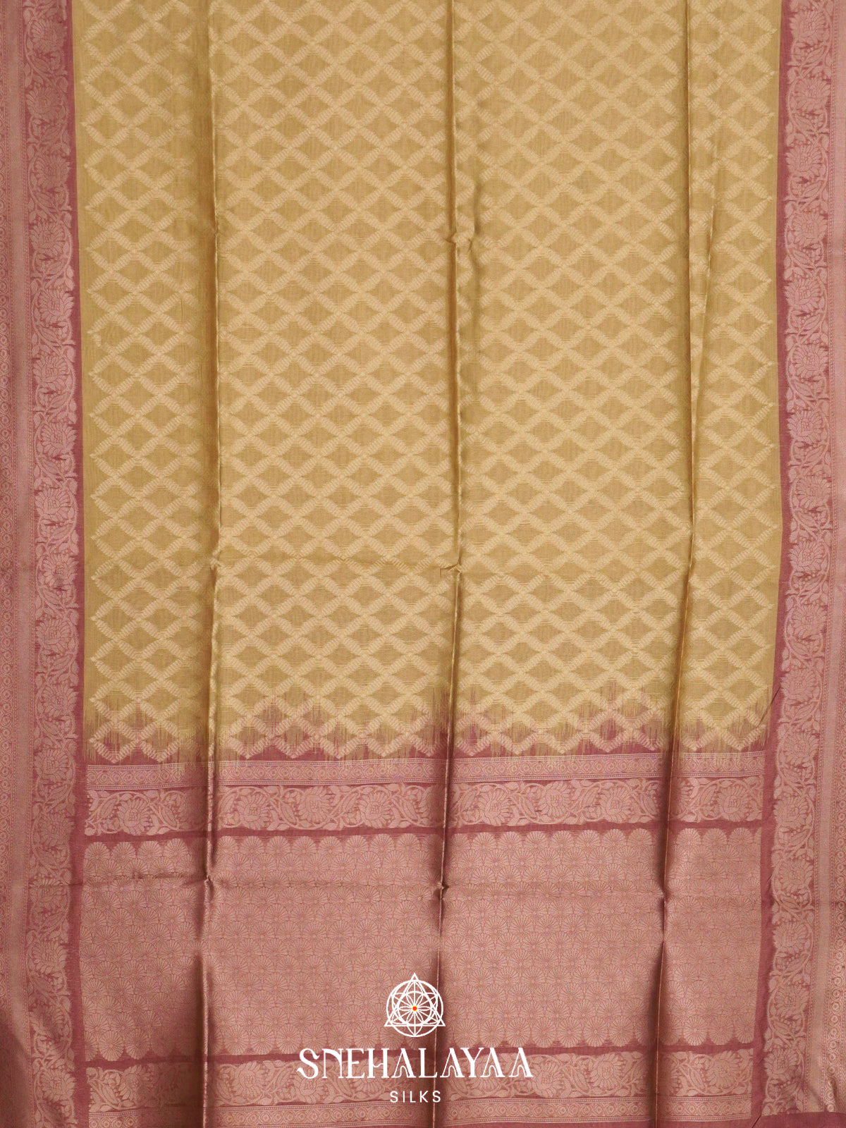 Mango Yellow Jute Saree