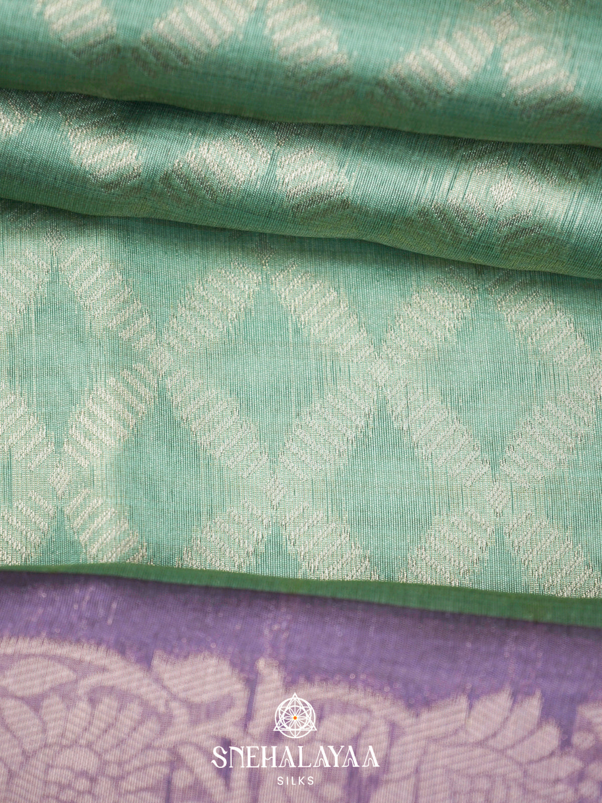 Mint Green Jute Saree