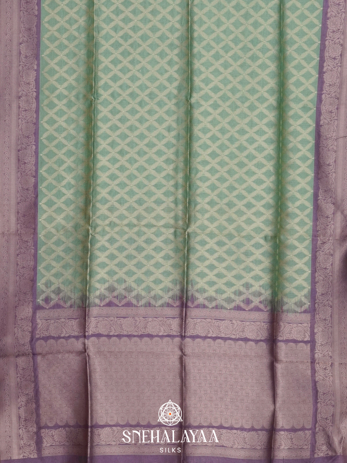 Mint Green Jute Saree