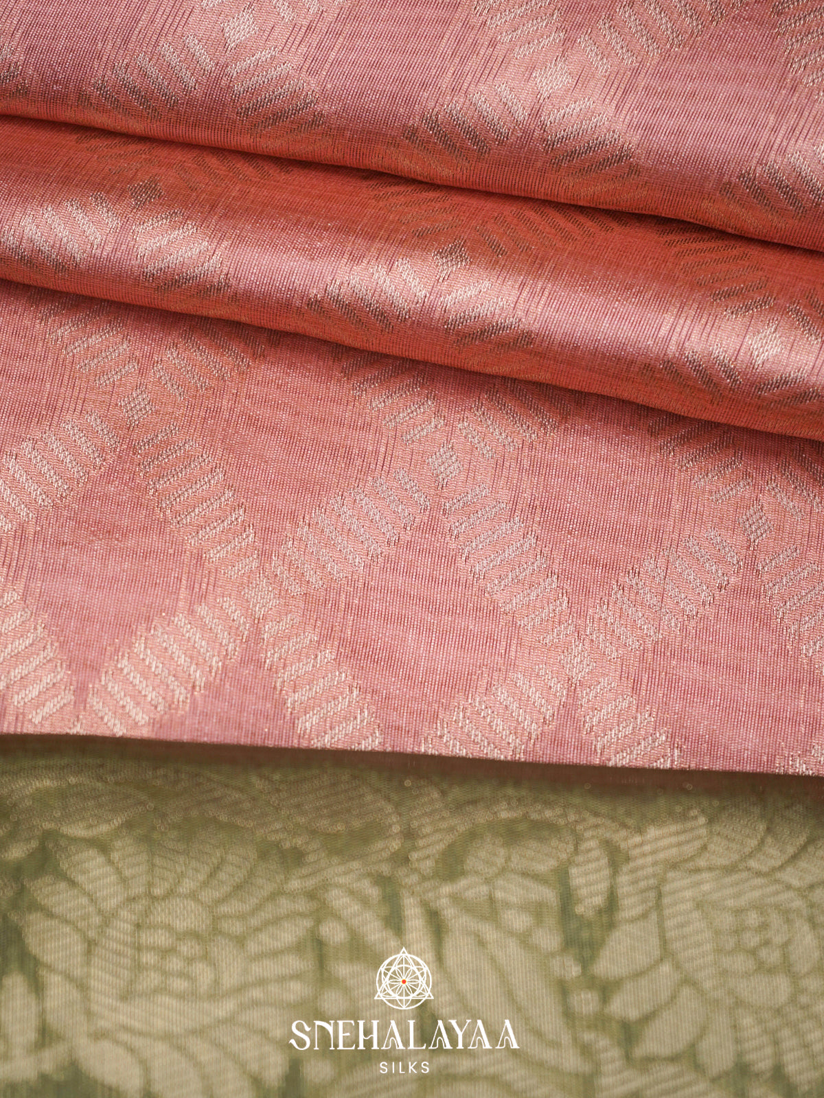 Peach Jute Saree
