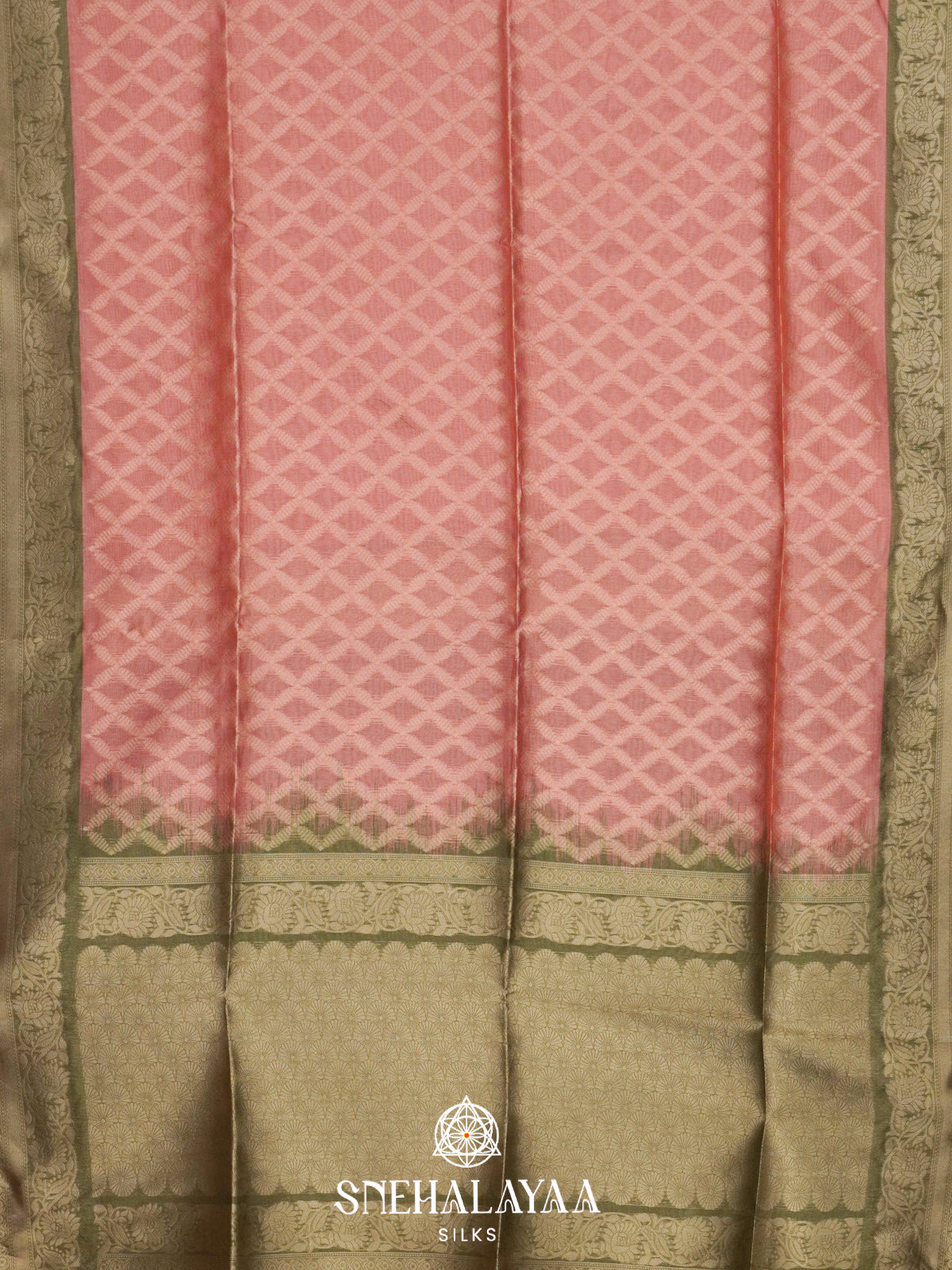 Peach Jute Saree