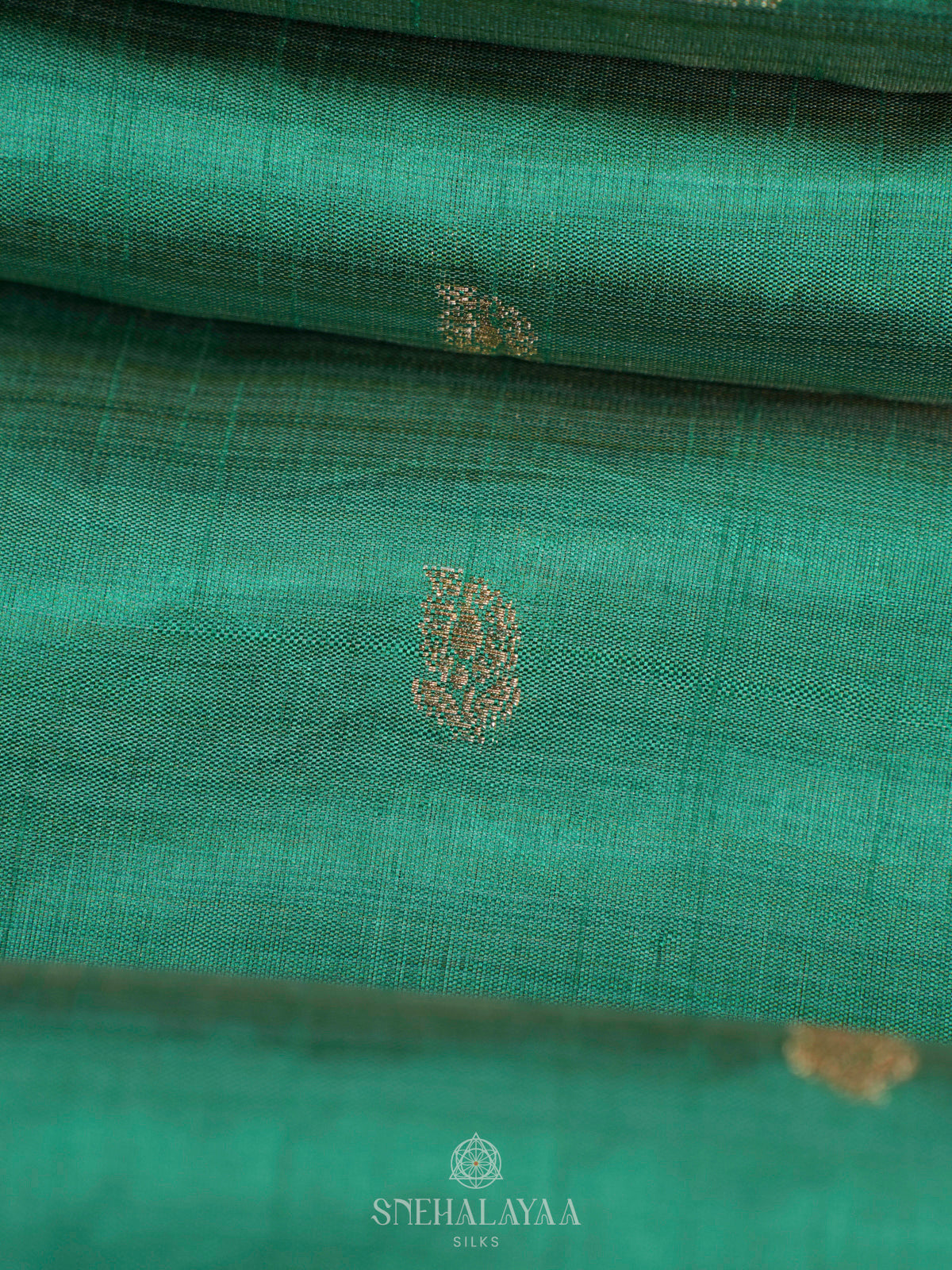 Green Raw Silk Saree