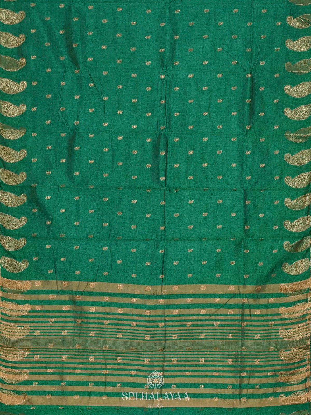 Green Raw Silk Saree