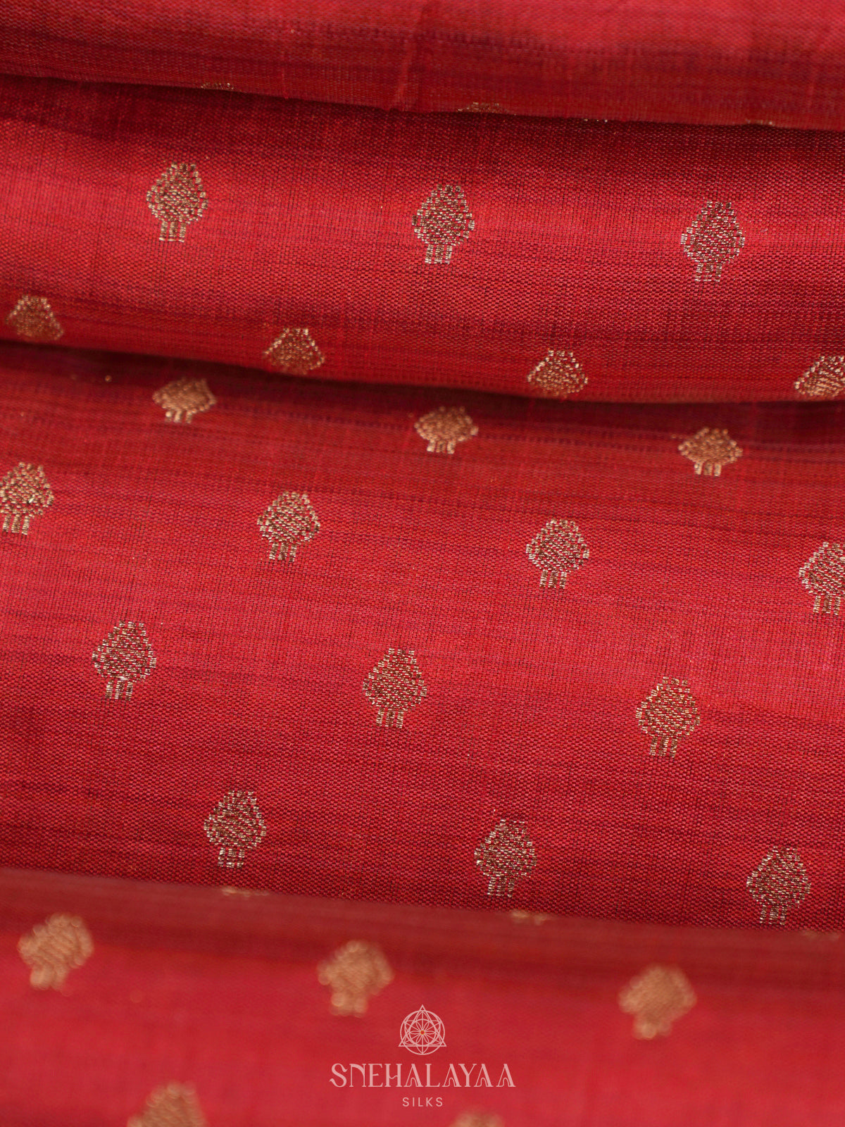 Red Raw Silk Saree