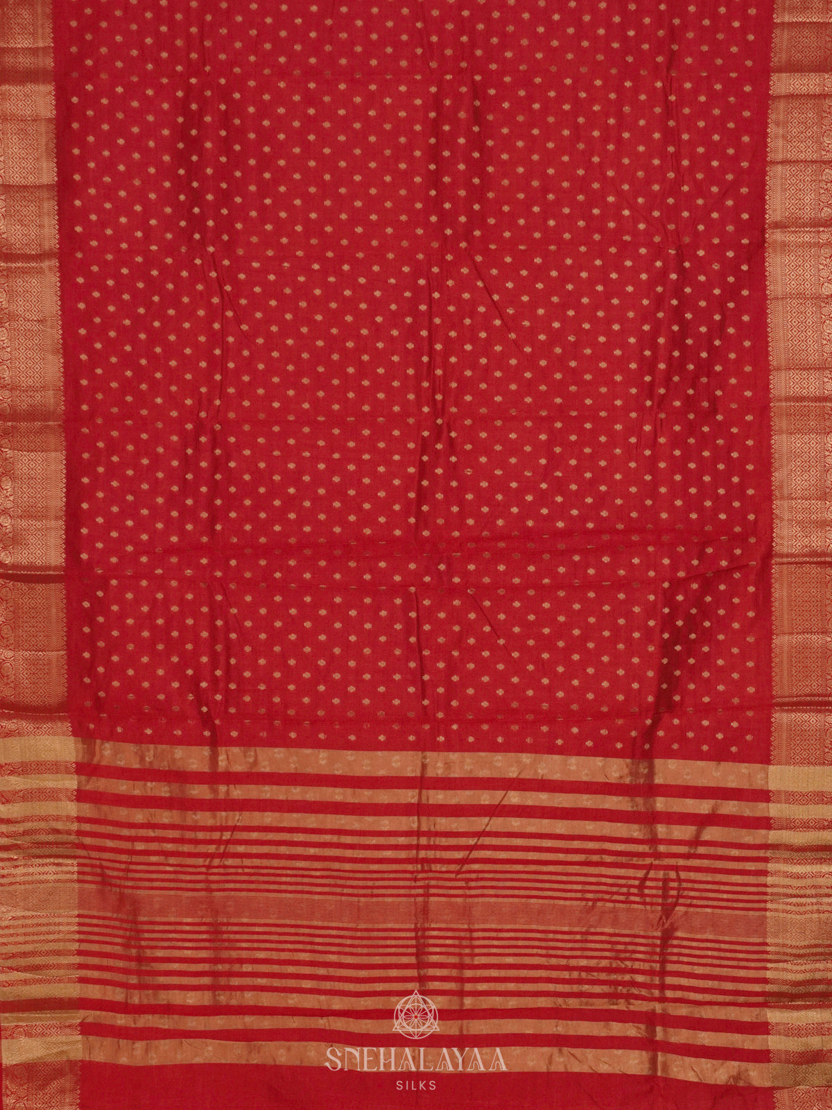 Red Raw Silk Saree