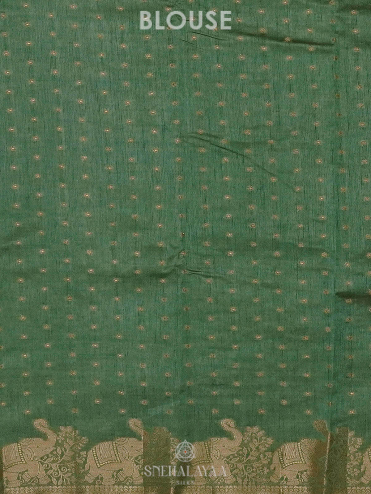 Mint Green Raw Silk Saree