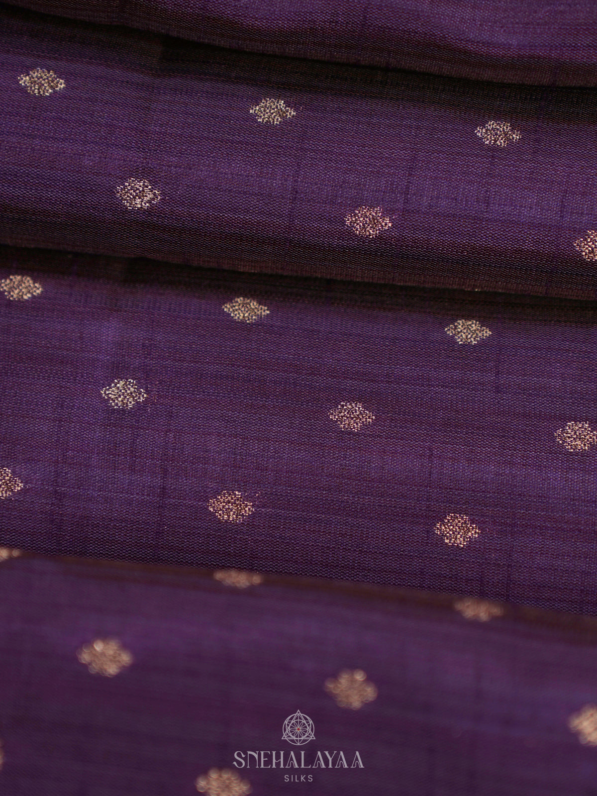 Purple Raw Silk Saree