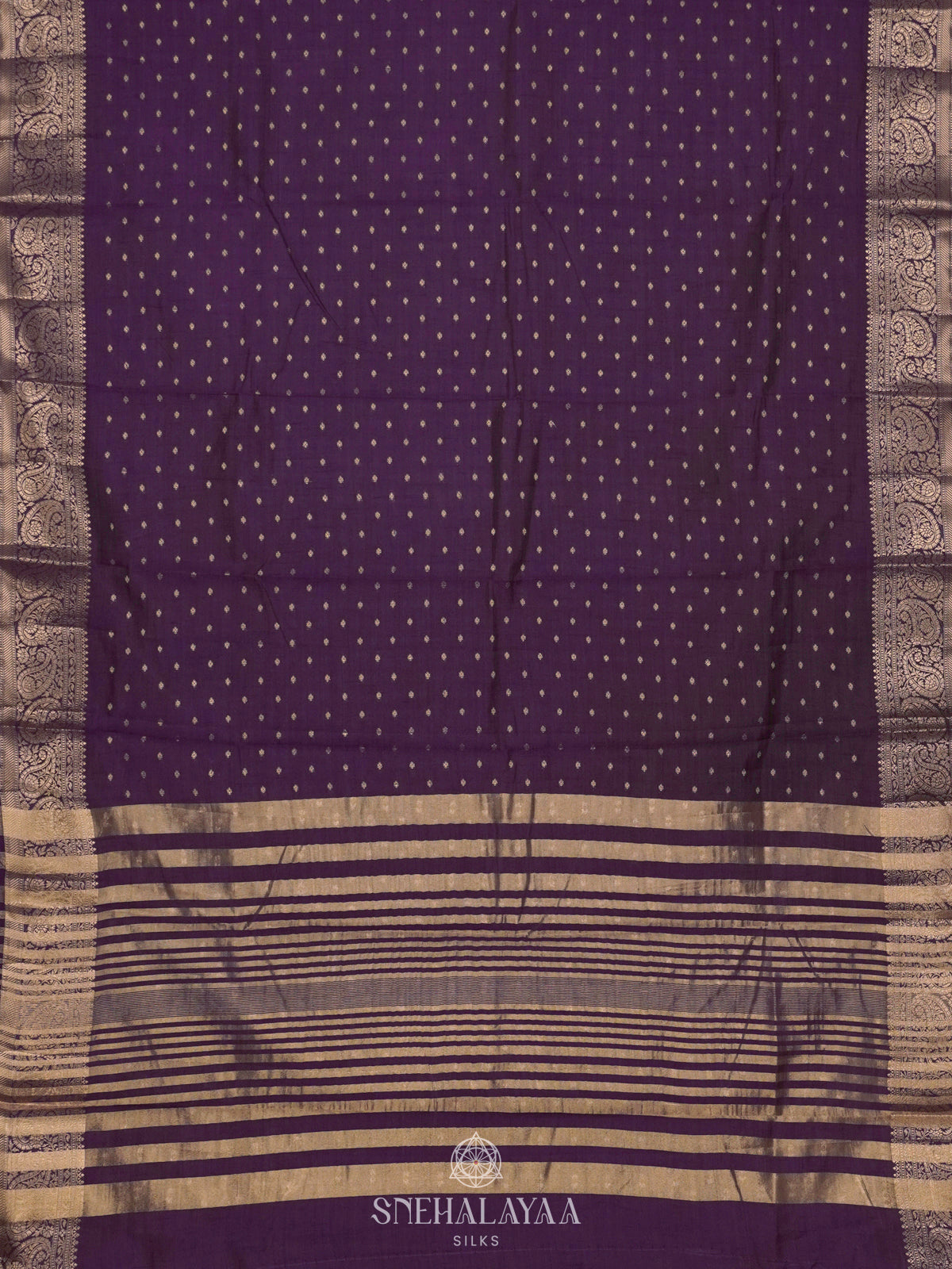 Purple Raw Silk Saree