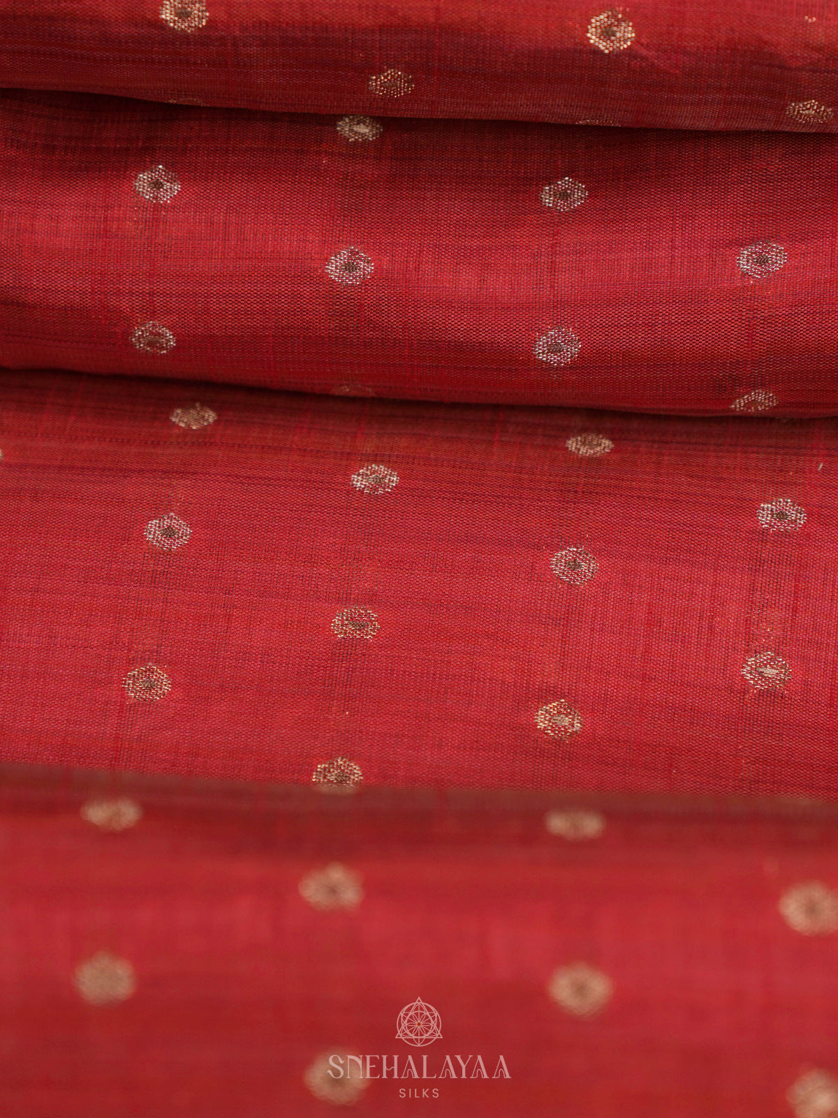 Red Raw Silk Saree