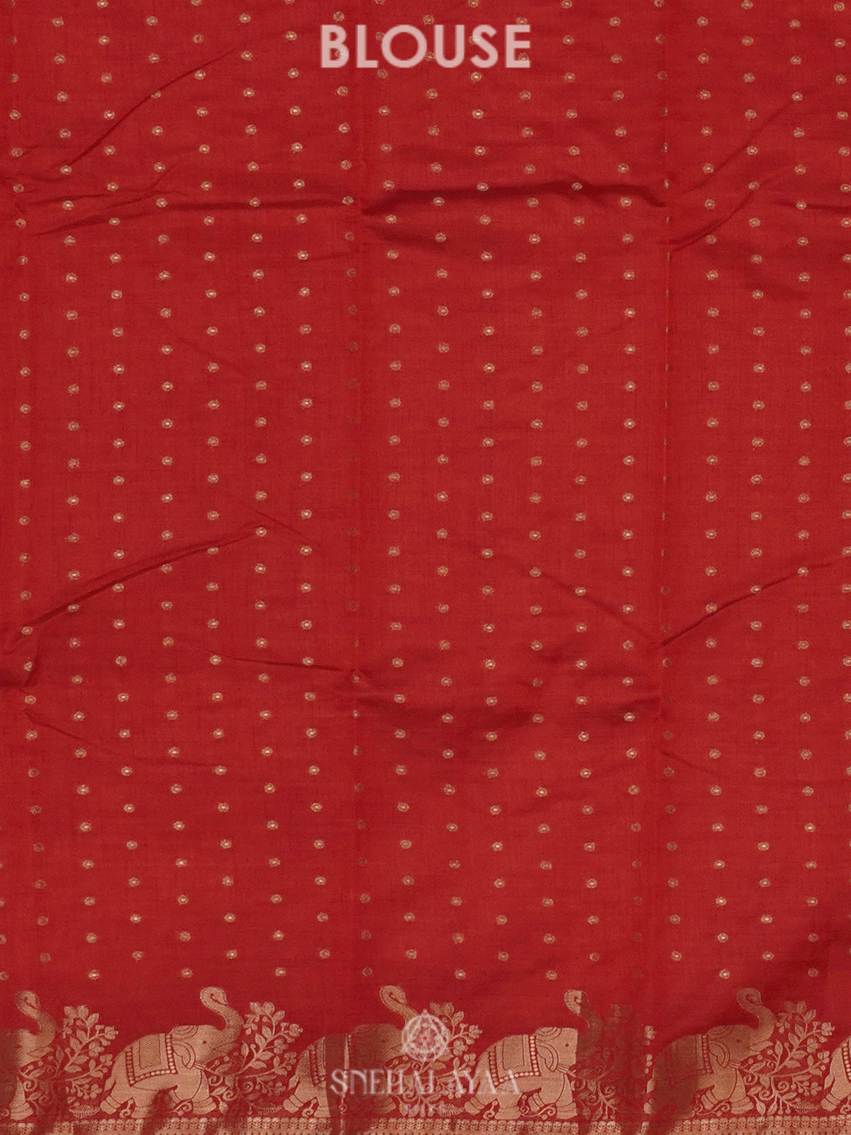 Red Raw Silk Saree