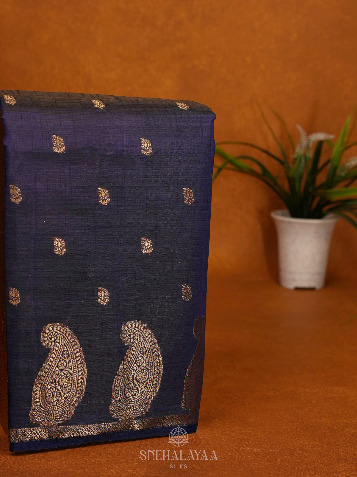 Purple Raw Silk Saree