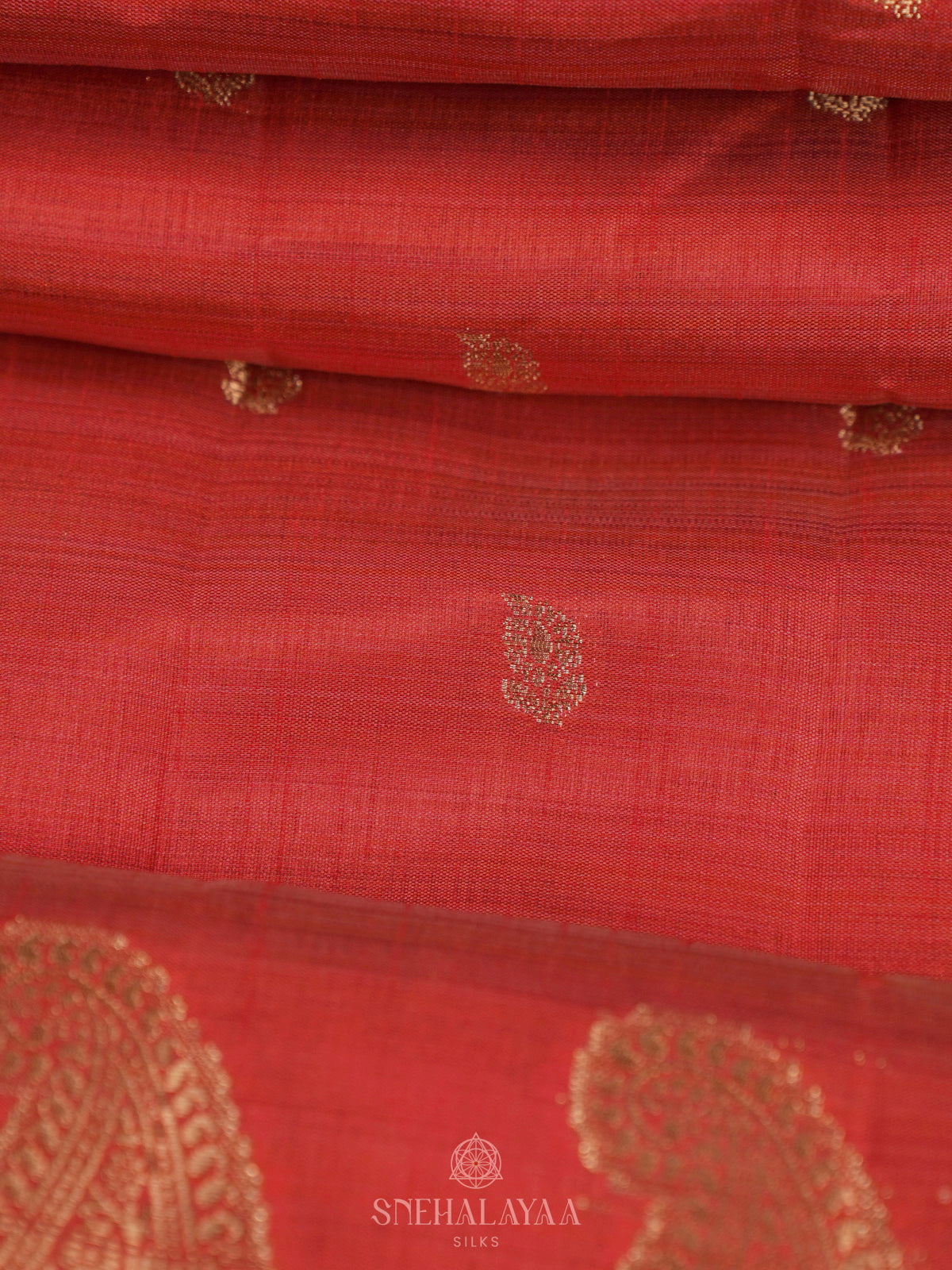Red Raw Silk Saree